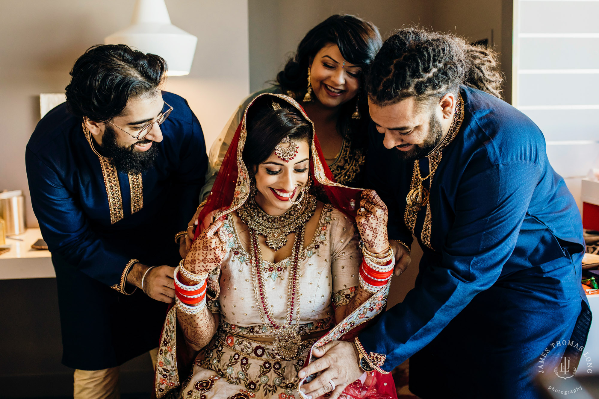 Sikh Punjabi wedding by Seattle wedding photographer James Thomas Long Photography