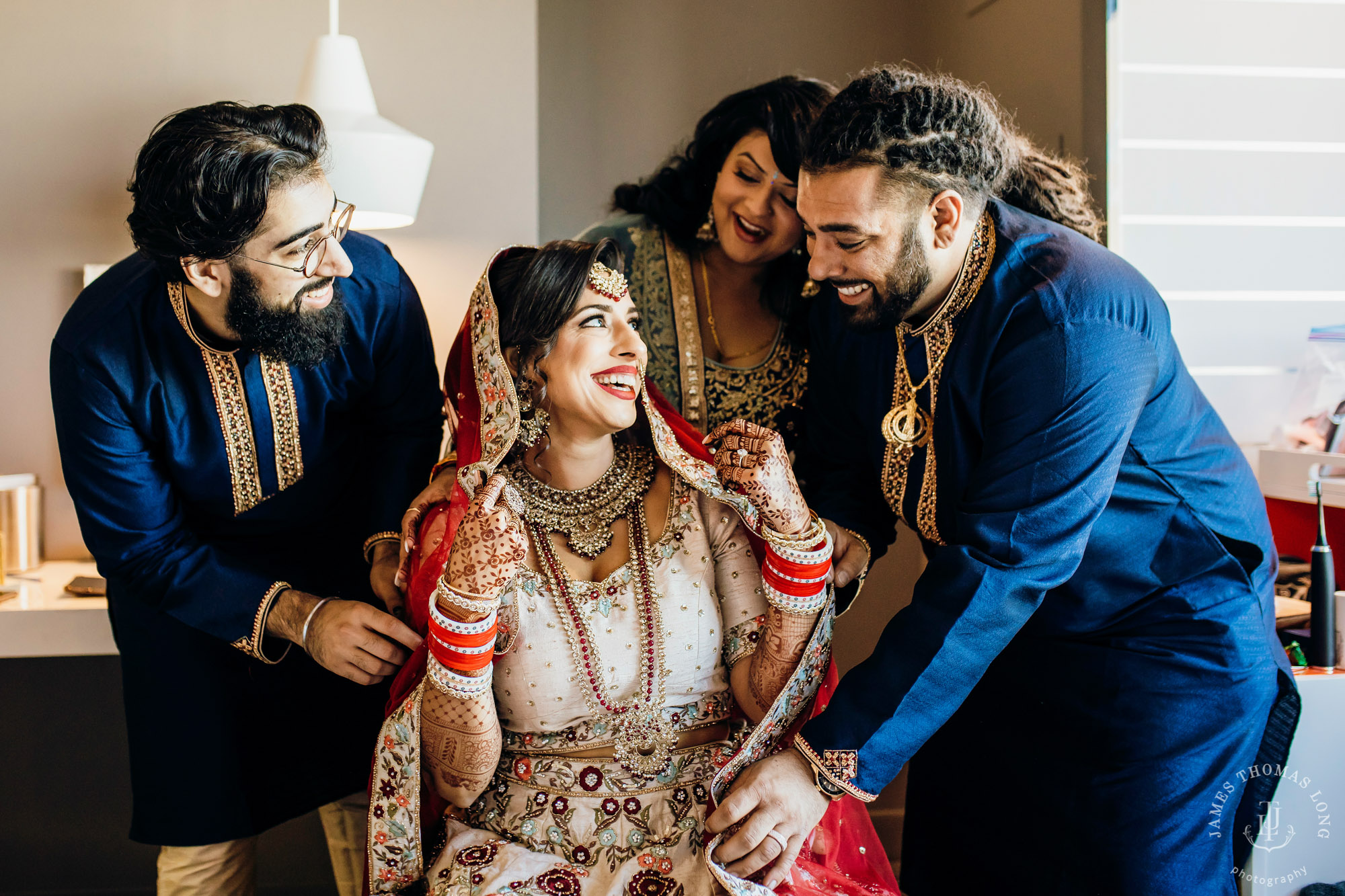 Sikh Punjabi wedding by Seattle wedding photographer James Thomas Long Photography