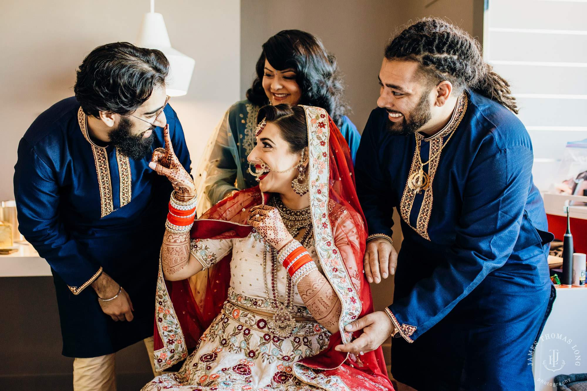 Sikh Punjabi wedding by Seattle wedding photographer James Thomas Long Photography