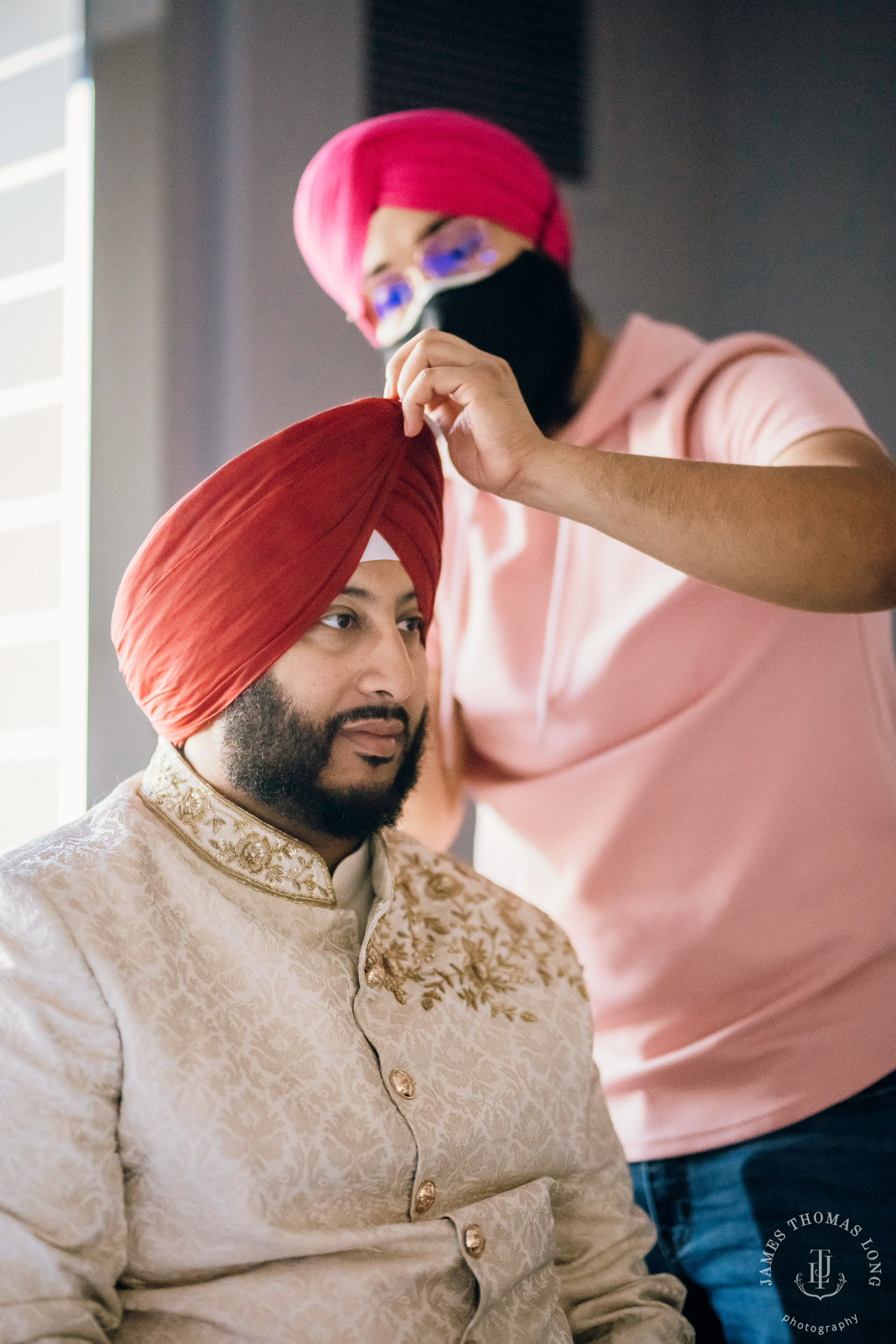 Sikh Punjabi wedding by Seattle wedding photographer James Thomas Long Photography