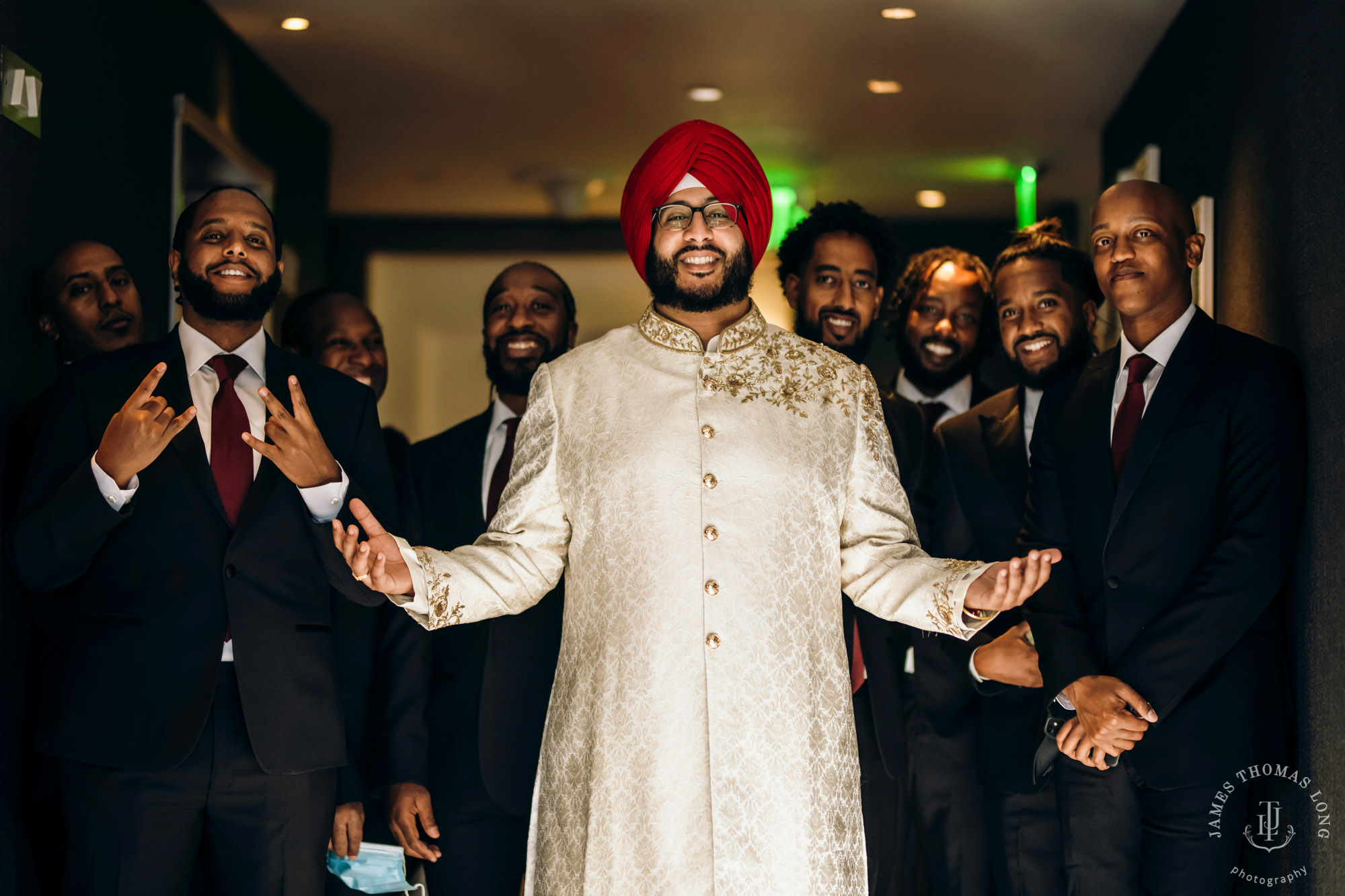 Sikh Punjabi wedding by Seattle wedding photographer James Thomas Long Photography