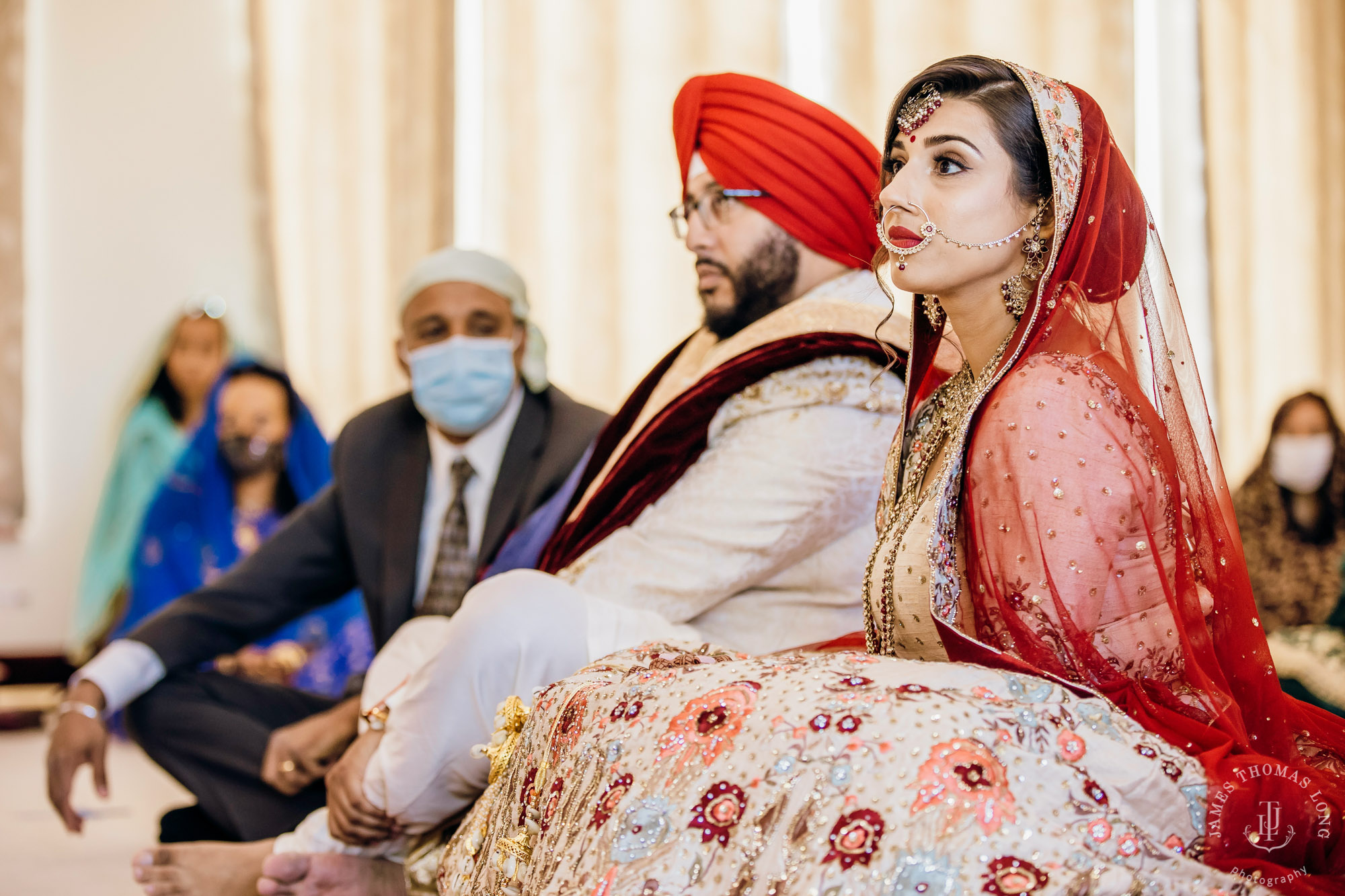 Sikh Punjabi wedding by Seattle wedding photographer James Thomas Long Photography