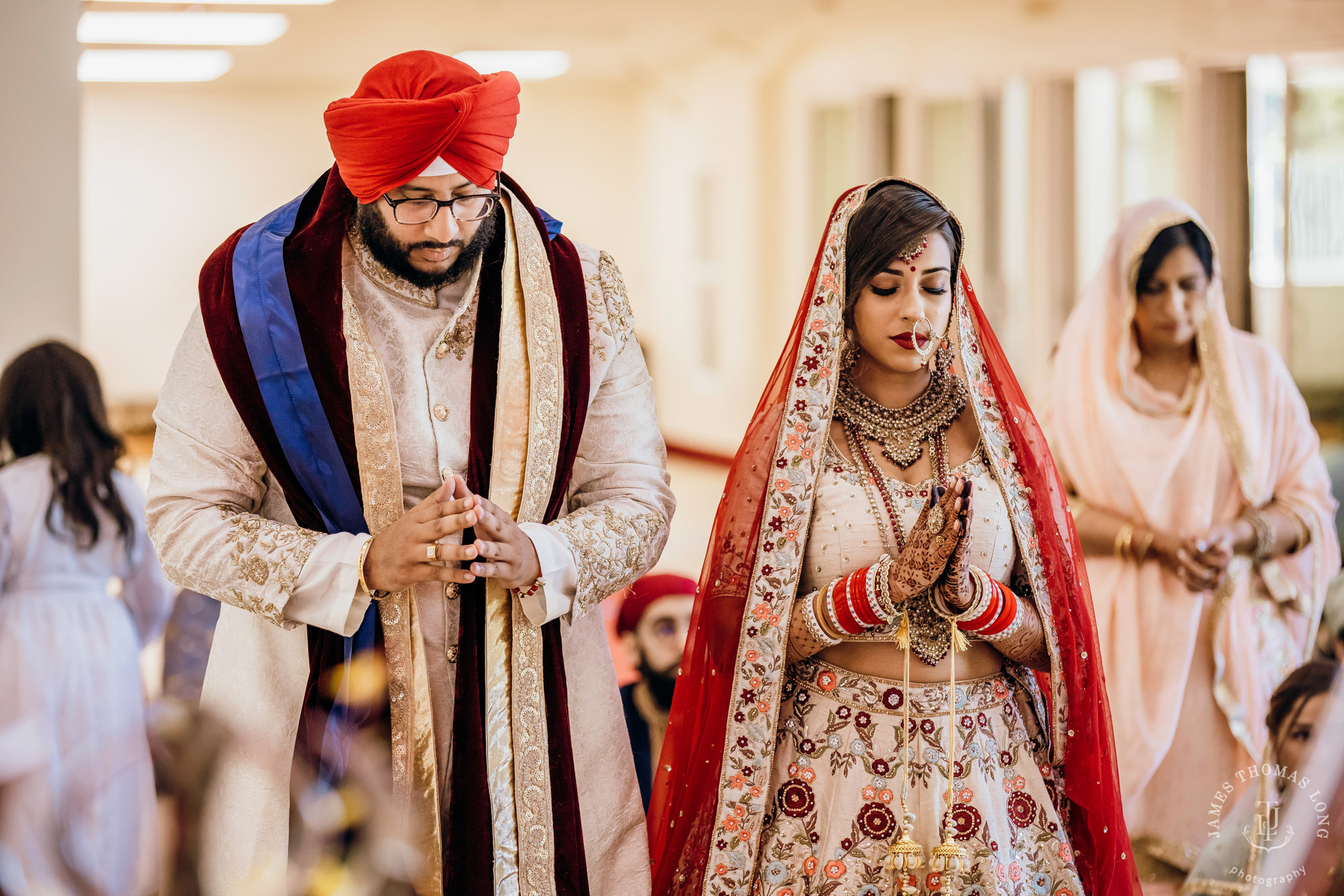 Sikh Punjabi wedding by Seattle wedding photographer James Thomas Long Photography