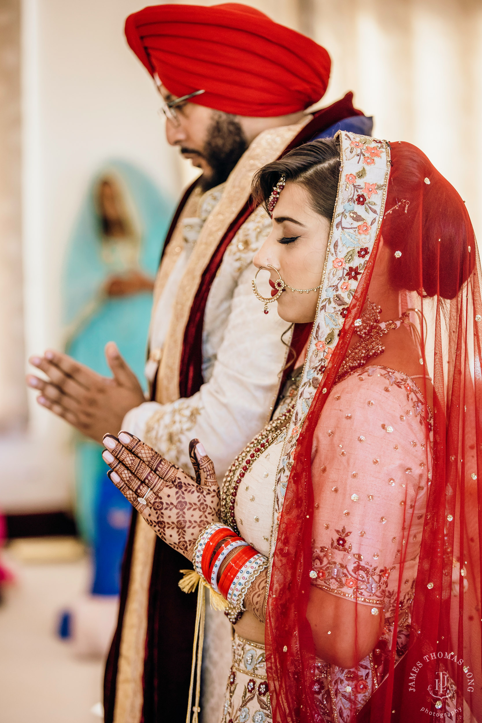 Sikh Punjabi wedding by Seattle wedding photographer James Thomas Long Photography