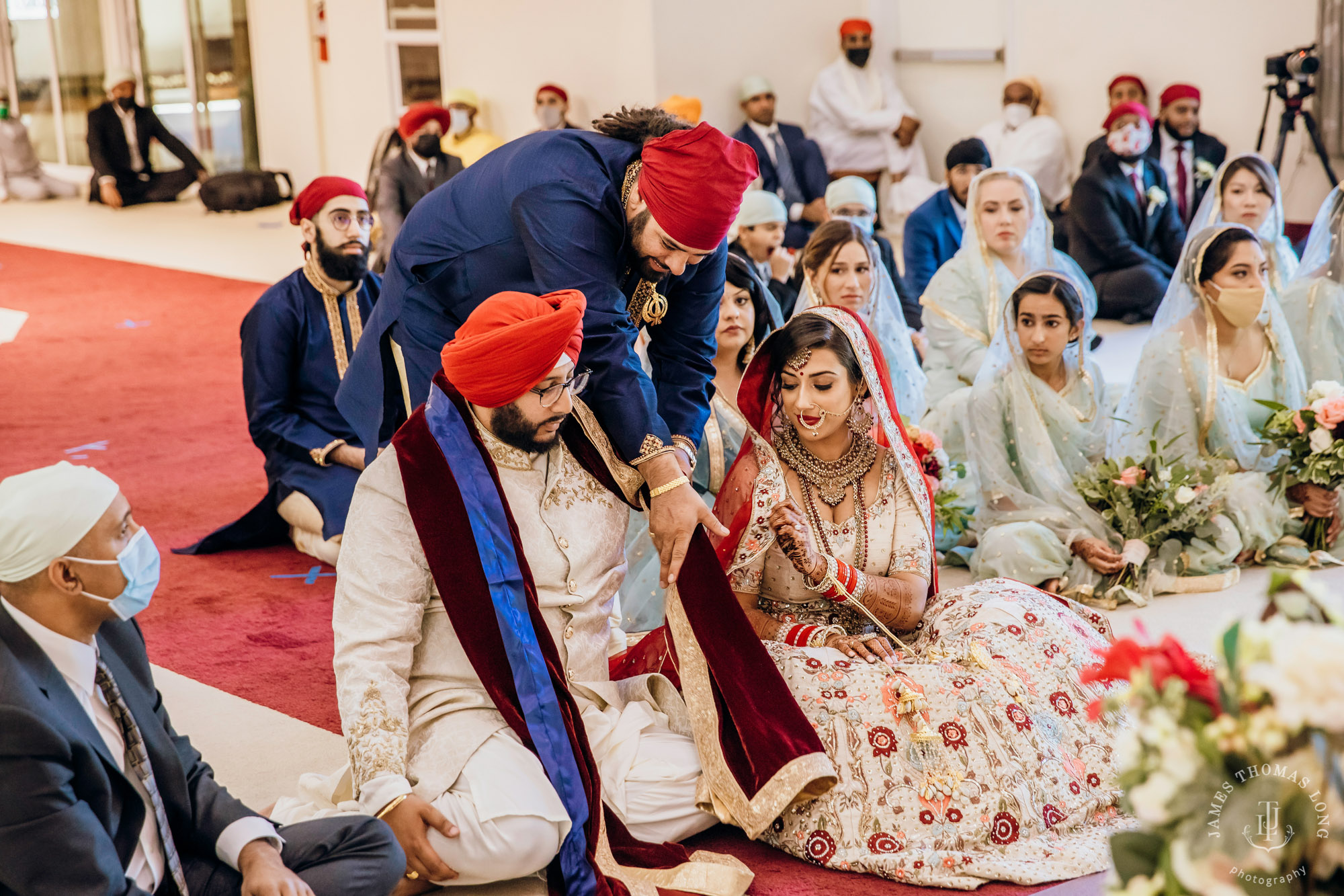 Sikh Punjabi wedding by Seattle wedding photographer James Thomas Long Photography