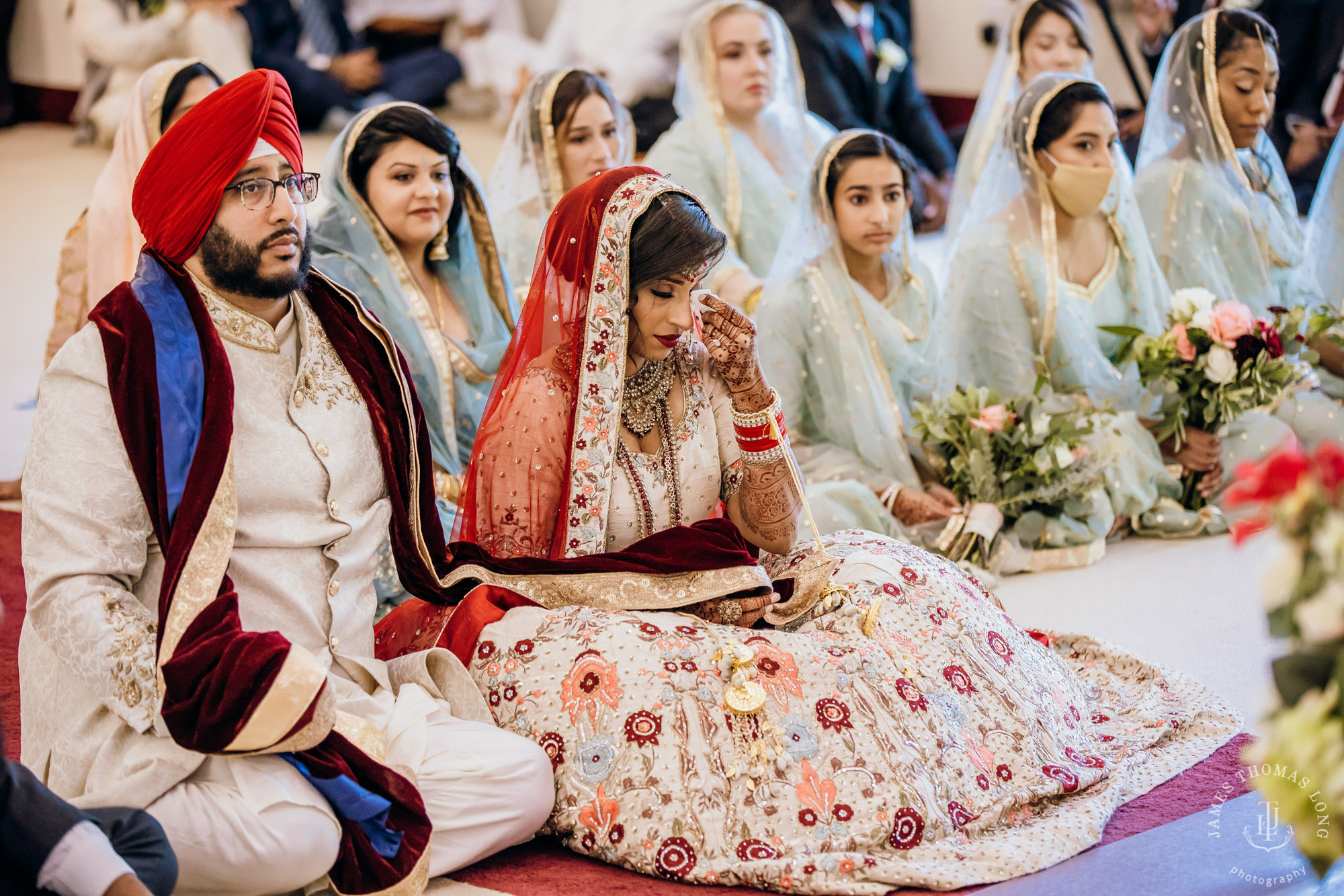 Sikh Punjabi wedding by Seattle wedding photographer James Thomas Long Photography