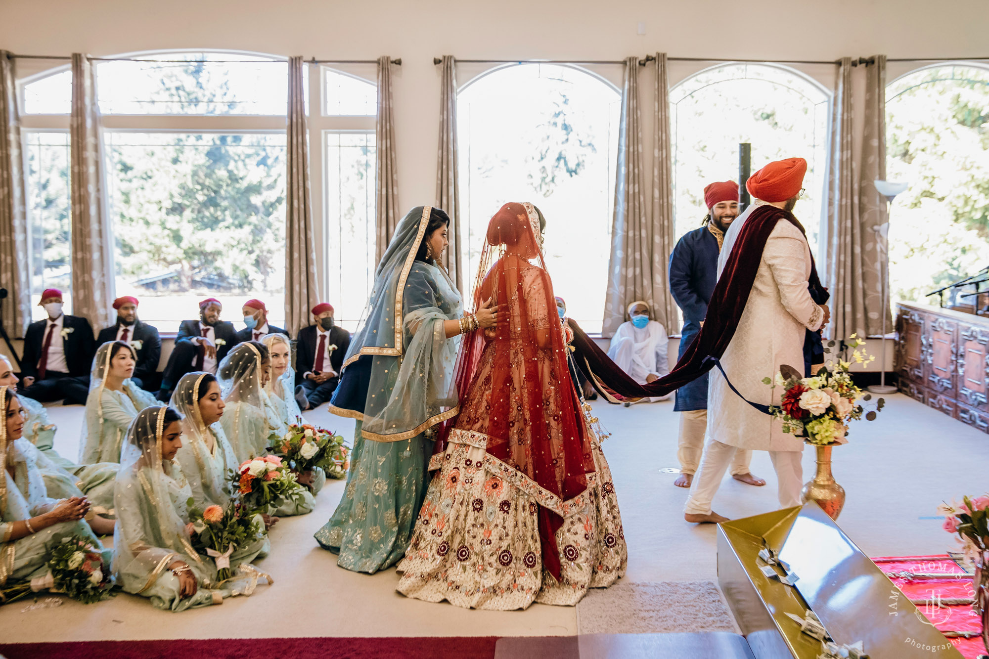 Sikh Punjabi wedding by Seattle wedding photographer James Thomas Long Photography