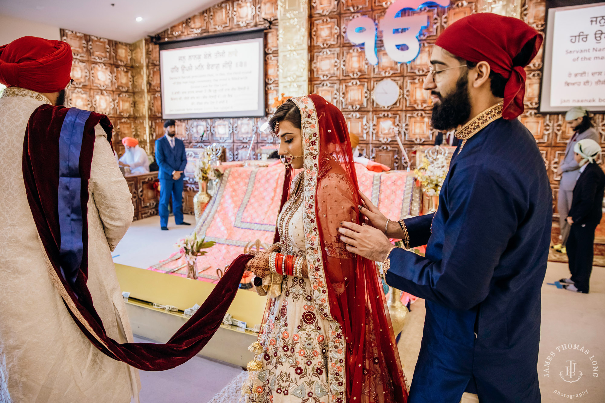 Sikh Punjabi wedding by Seattle wedding photographer James Thomas Long Photography