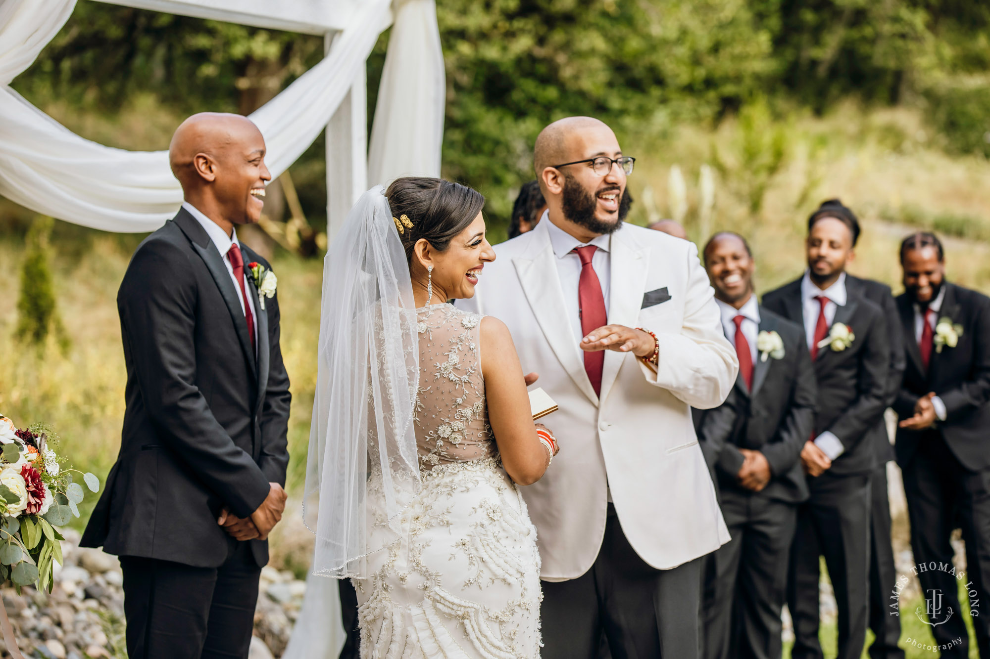 Evergreen Meadows Snoqualmie wedding by Seattle wedding photographer James Thomas Long Photography