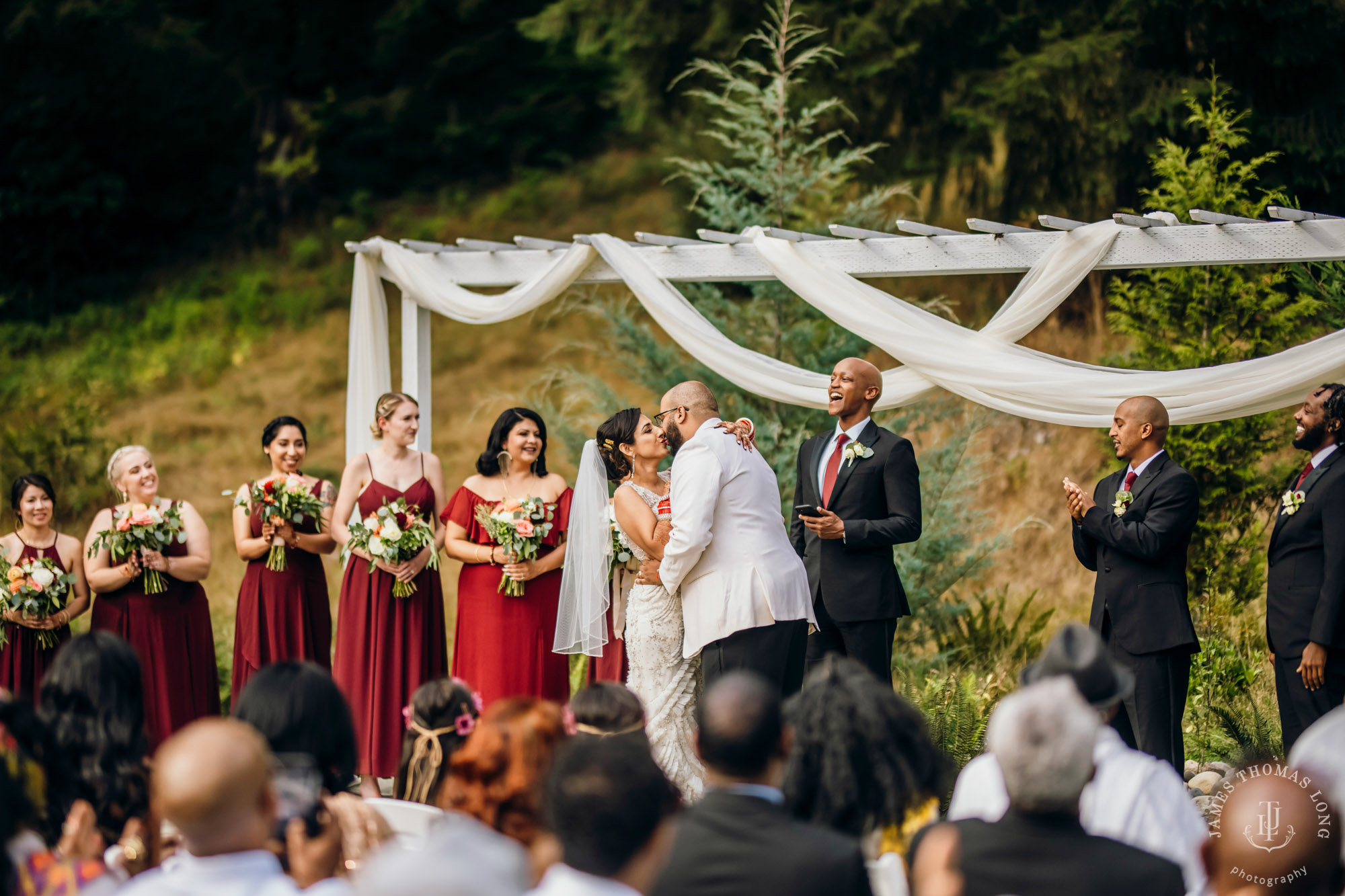 Evergreen Meadows Snoqualmie wedding by Seattle wedding photographer James Thomas Long Photography