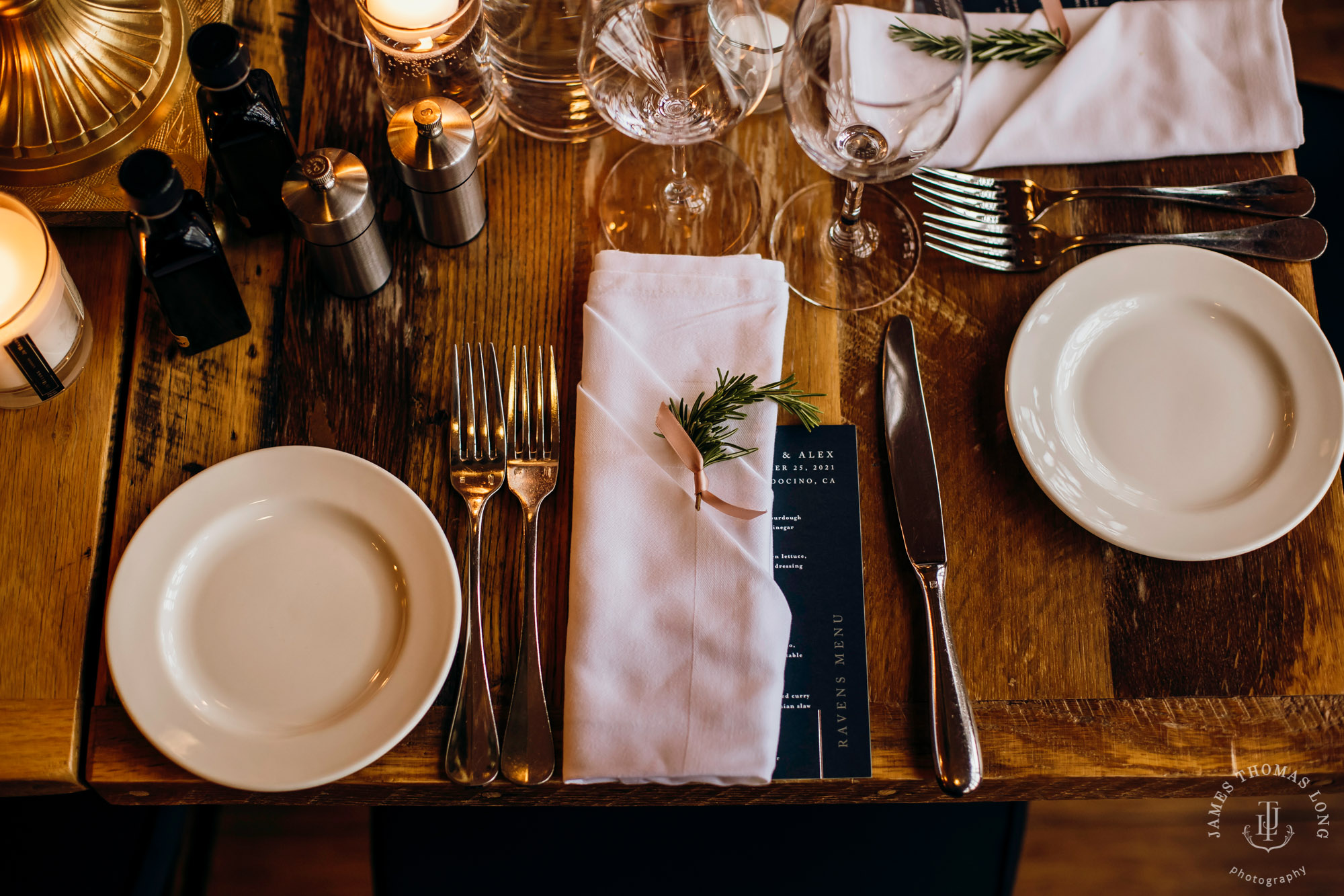 Destination wedding in Mendocino by Seattle wedding photographer James Thomas Long Photography