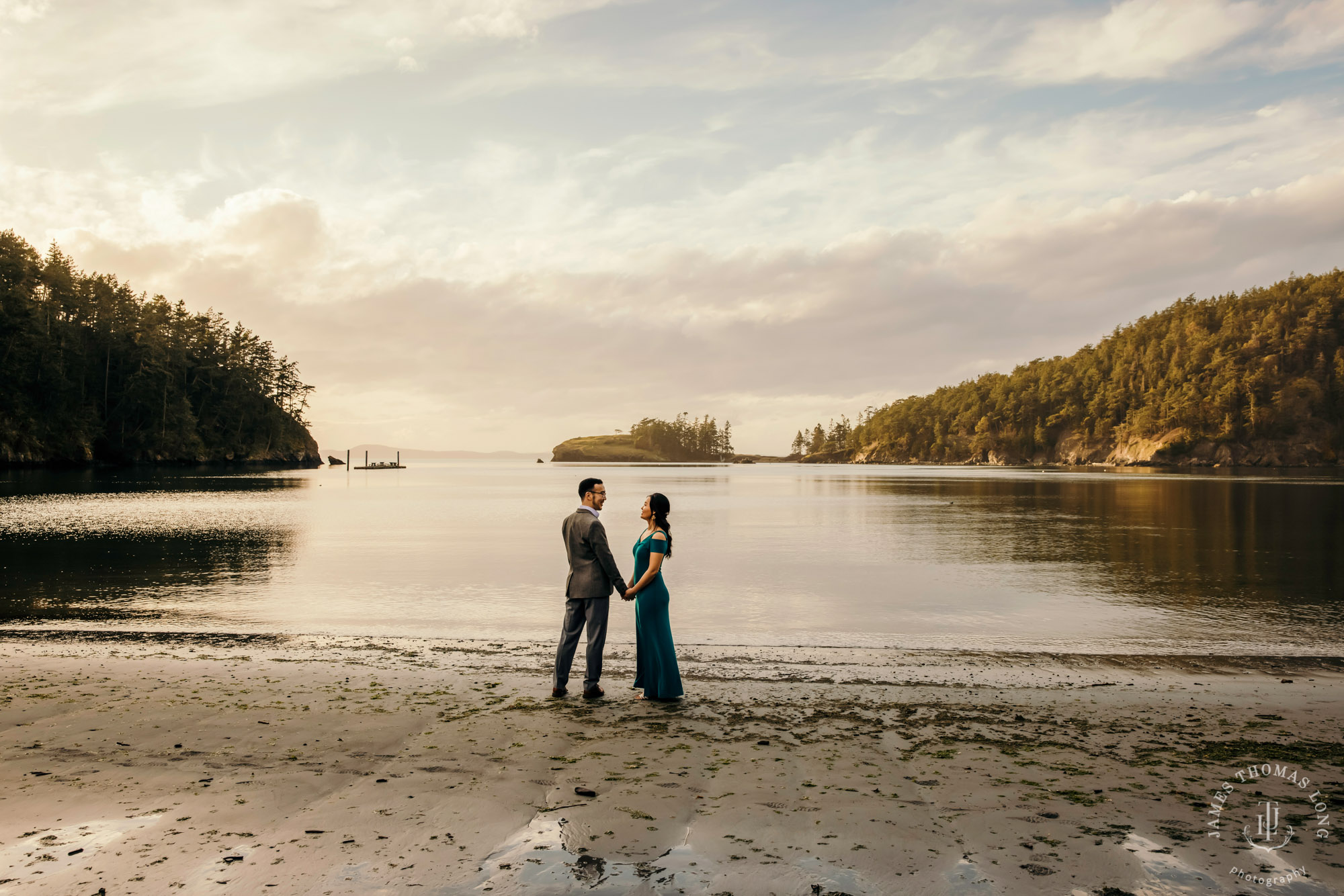 Adventure engagement session in the Puget Sound by Seattle wedding photographer James Thomas Long Photography