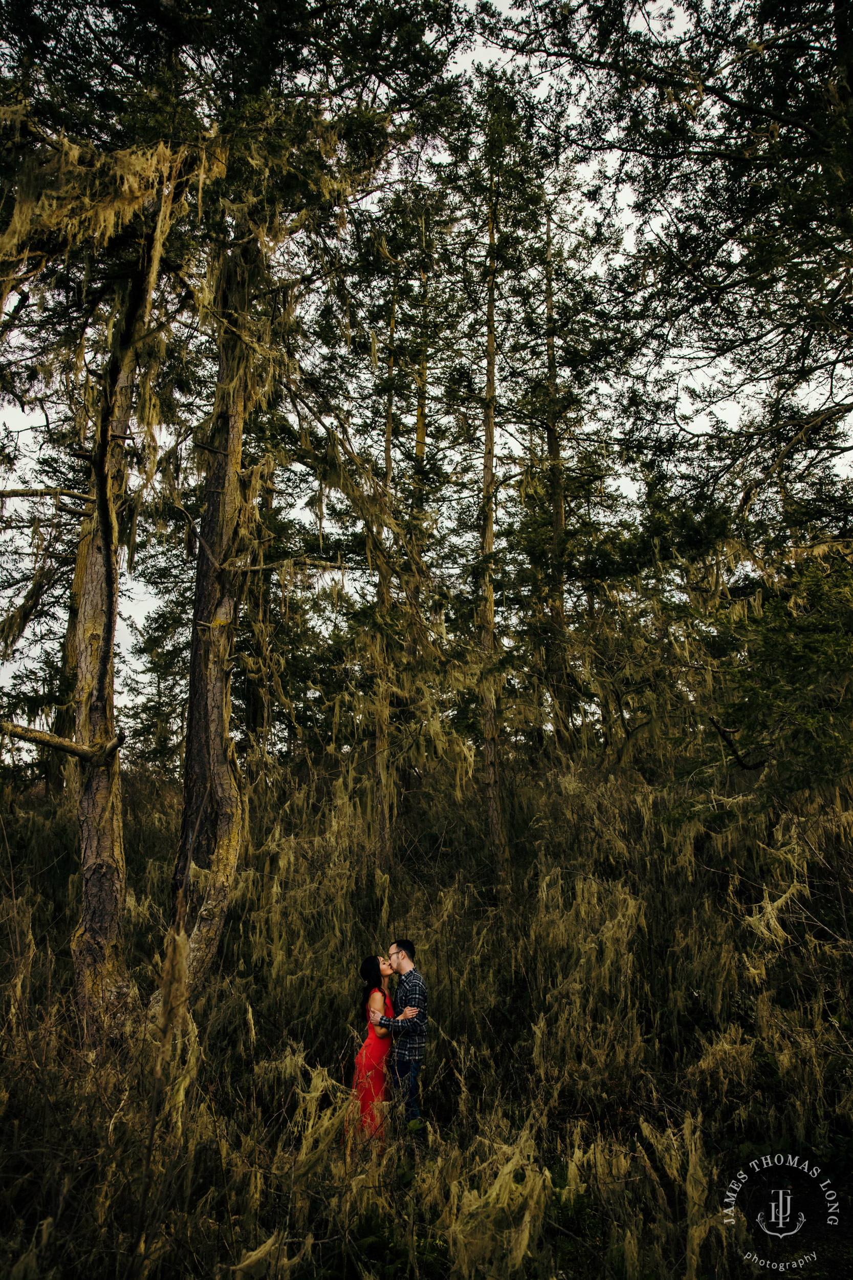 Adventure engagement session in the Puget Sound by Seattle wedding photographer James Thomas Long Photography