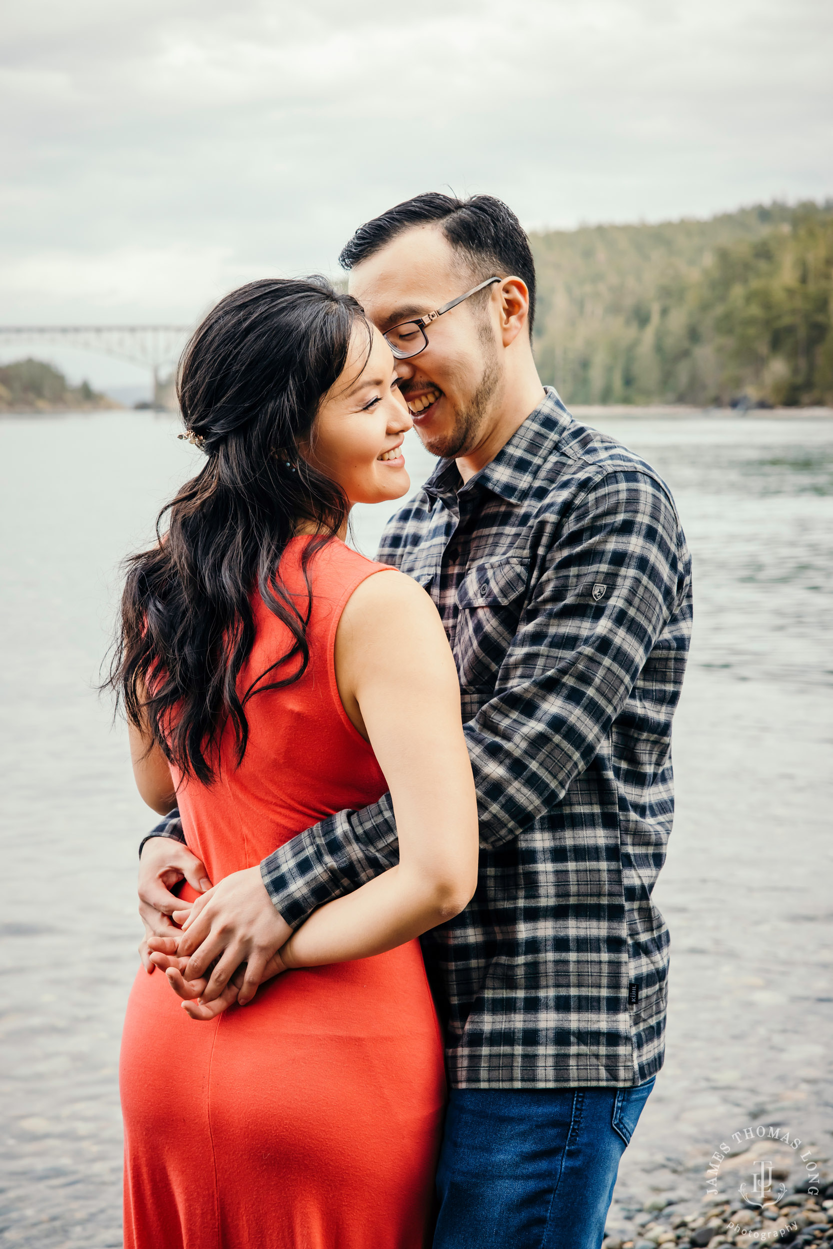 Adventure engagement session in the Puget Sound by Seattle wedding photographer James Thomas Long Photography