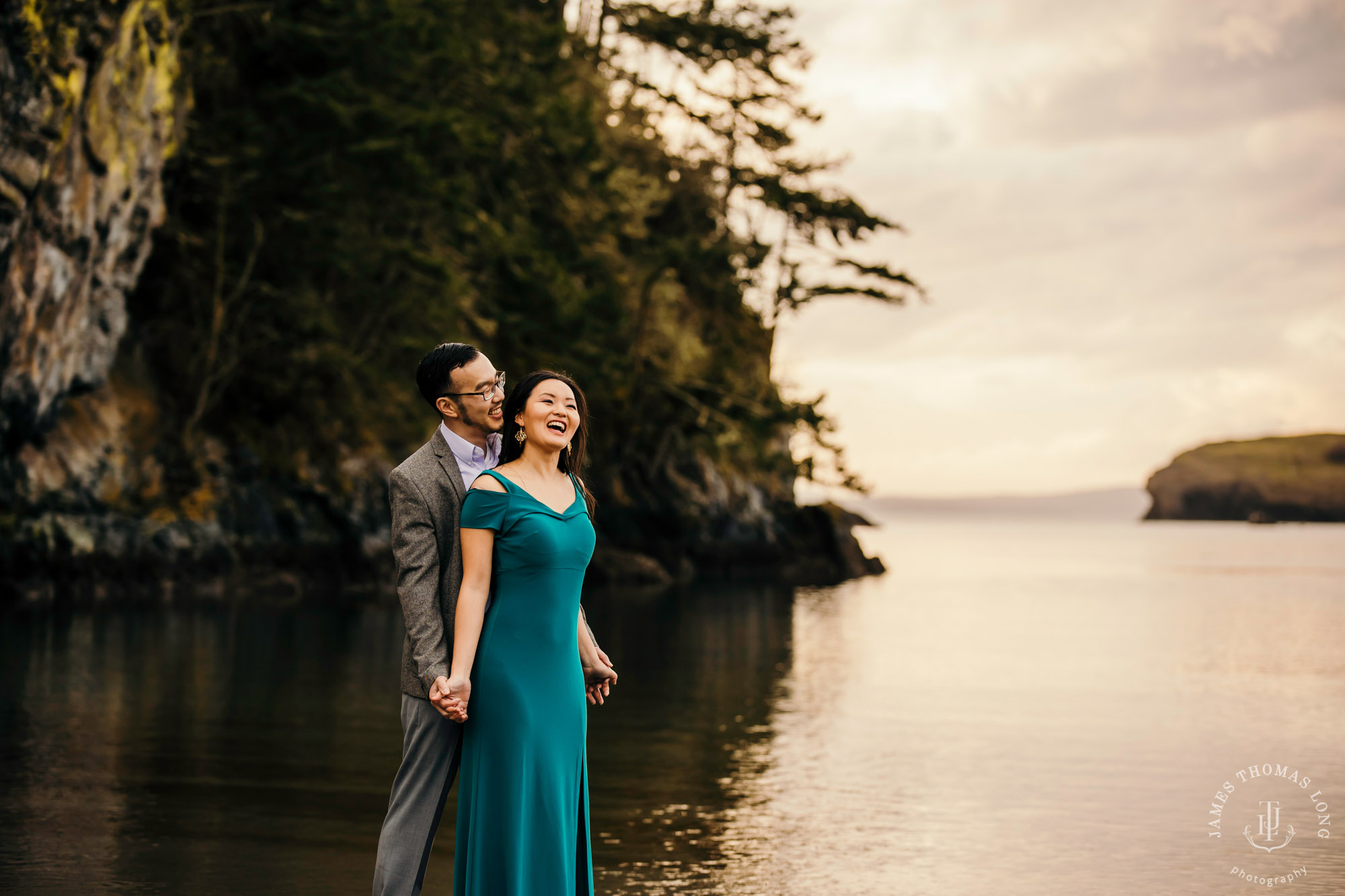 Adventure engagement session in the Puget Sound by Seattle wedding photographer James Thomas Long Photography