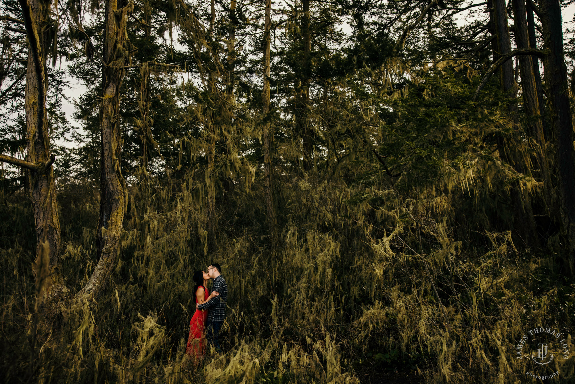 Adventure engagement session in the Puget Sound by Seattle wedding photographer James Thomas Long Photography