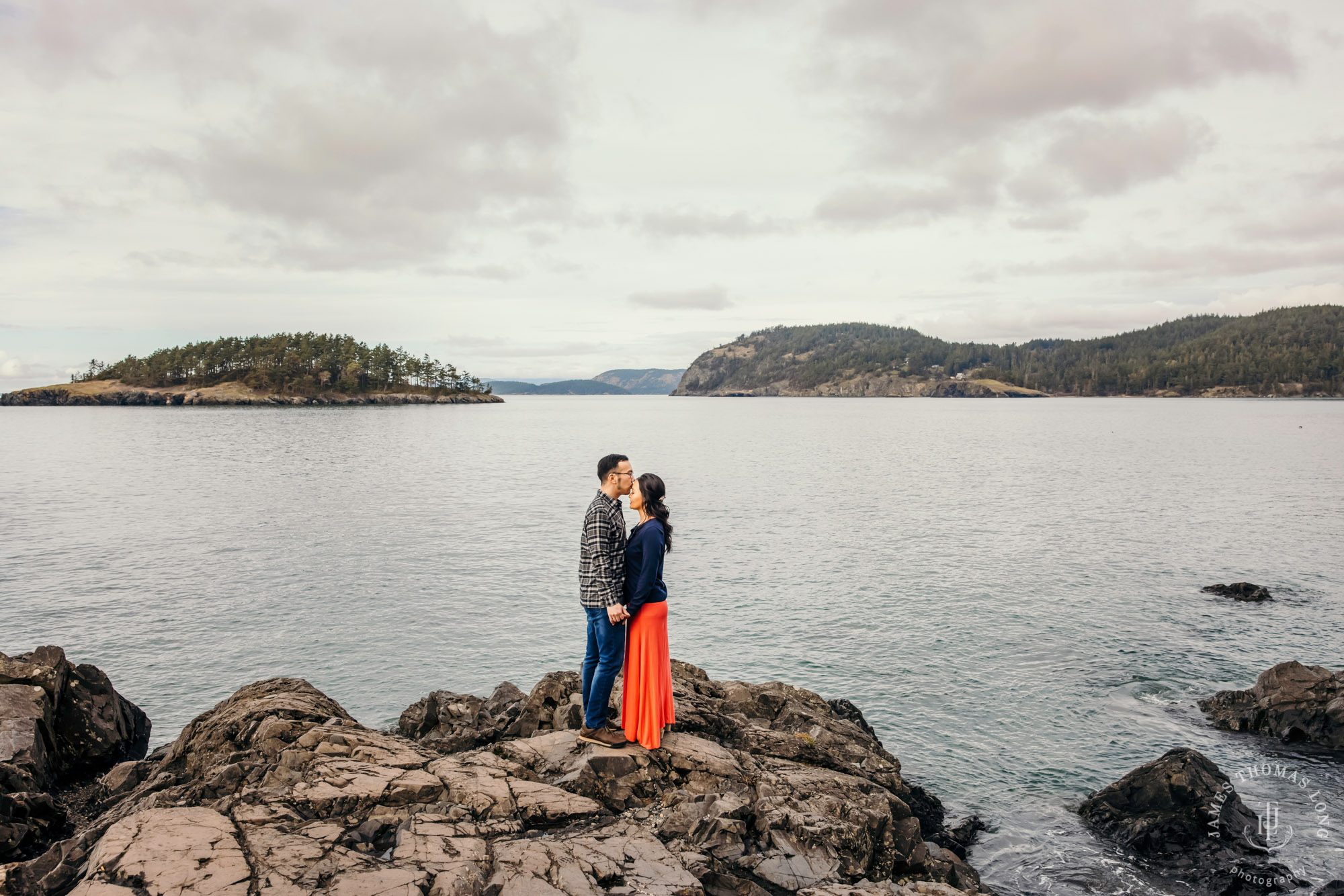 Adventure engagement session in the Puget Sound by Seattle wedding photographer James Thomas Long Photography