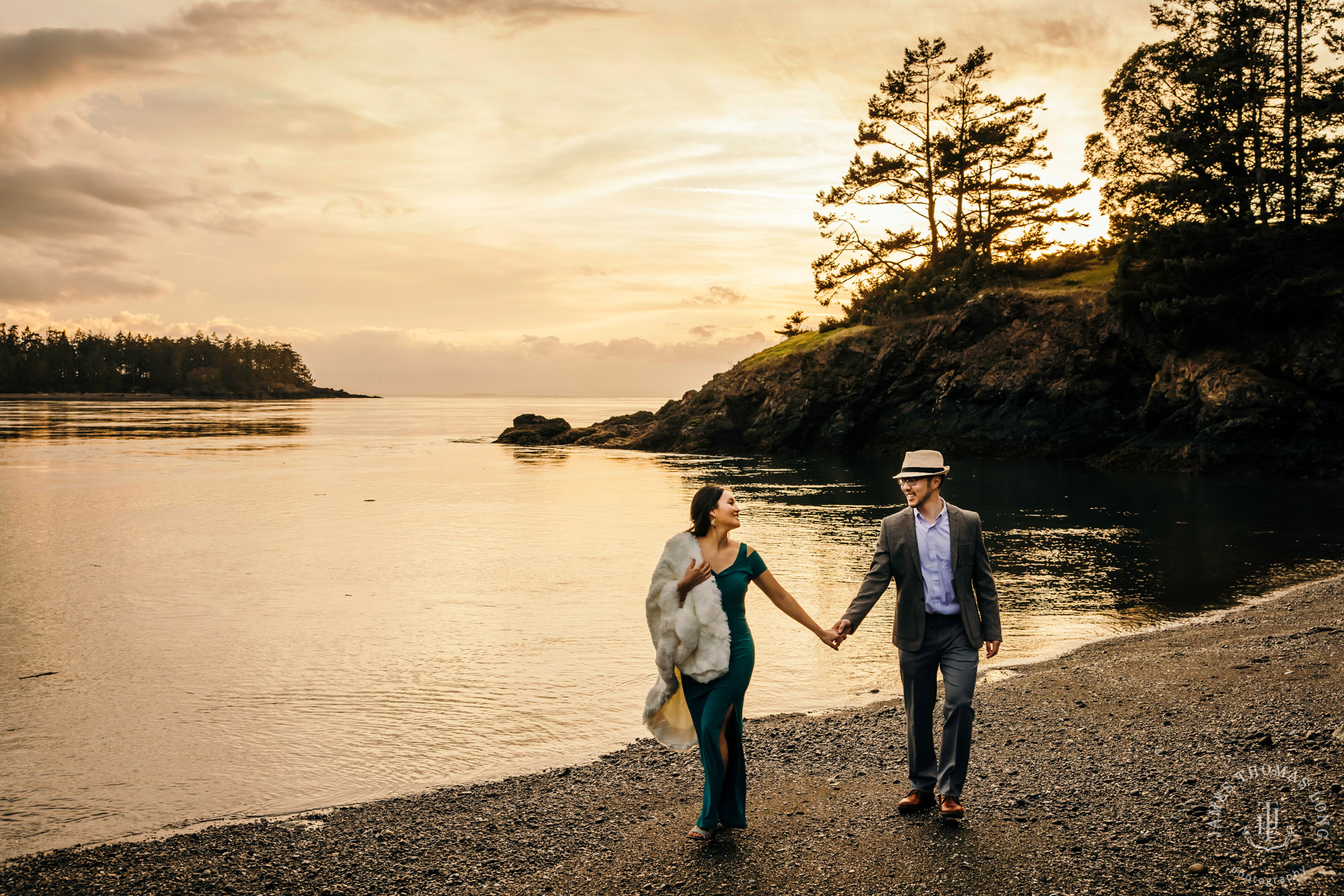 Adventure engagement session in the Puget Sound by Seattle wedding photographer James Thomas Long Photography