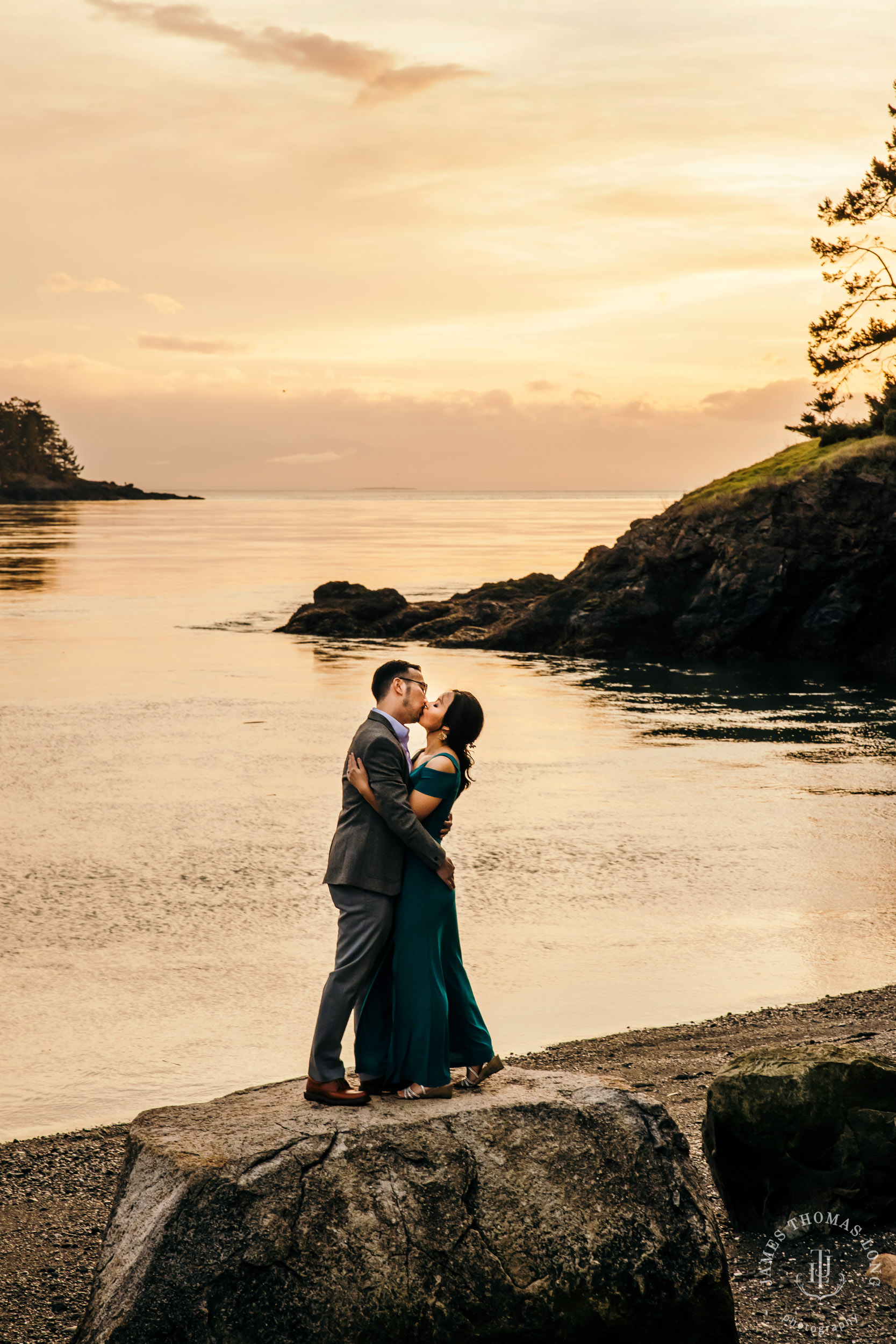 Adventure engagement session in the Puget Sound by Seattle wedding photographer James Thomas Long Photography