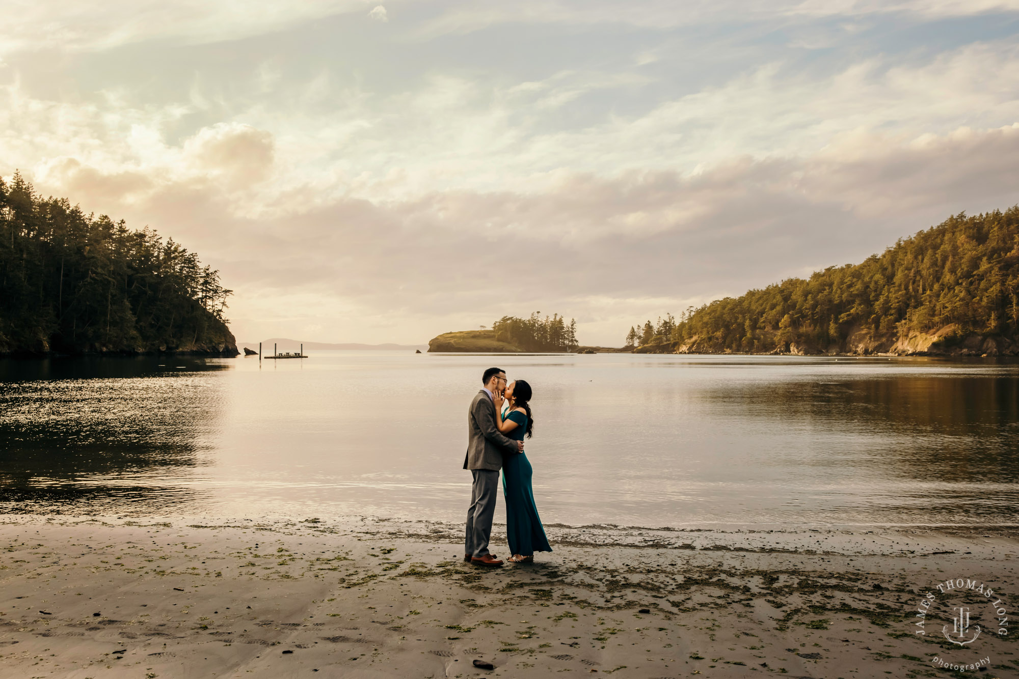 Adventure engagement session in the Puget Sound by Seattle wedding photographer James Thomas Long Photography