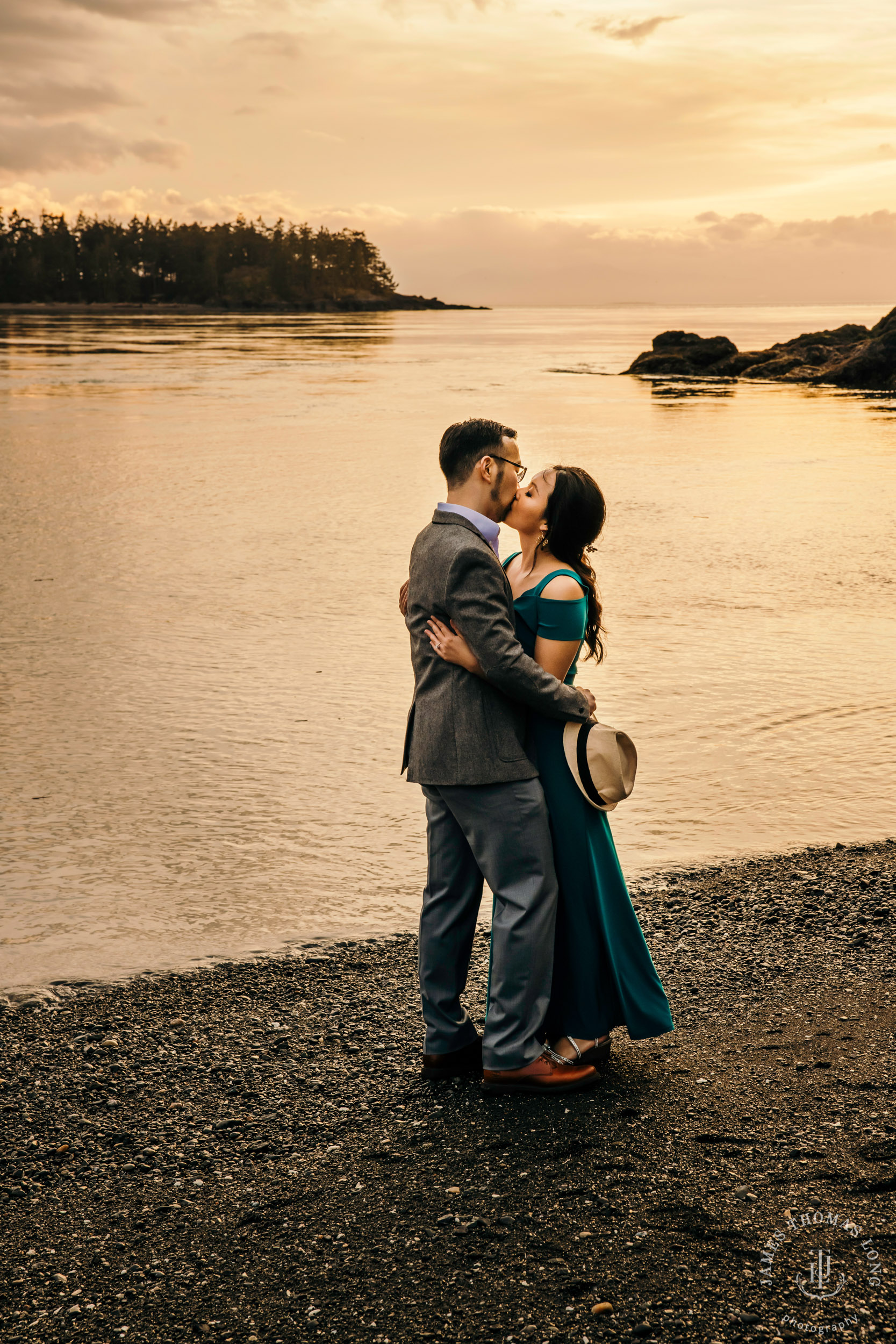 Adventure engagement session in the Puget Sound by Seattle wedding photographer James Thomas Long Photography