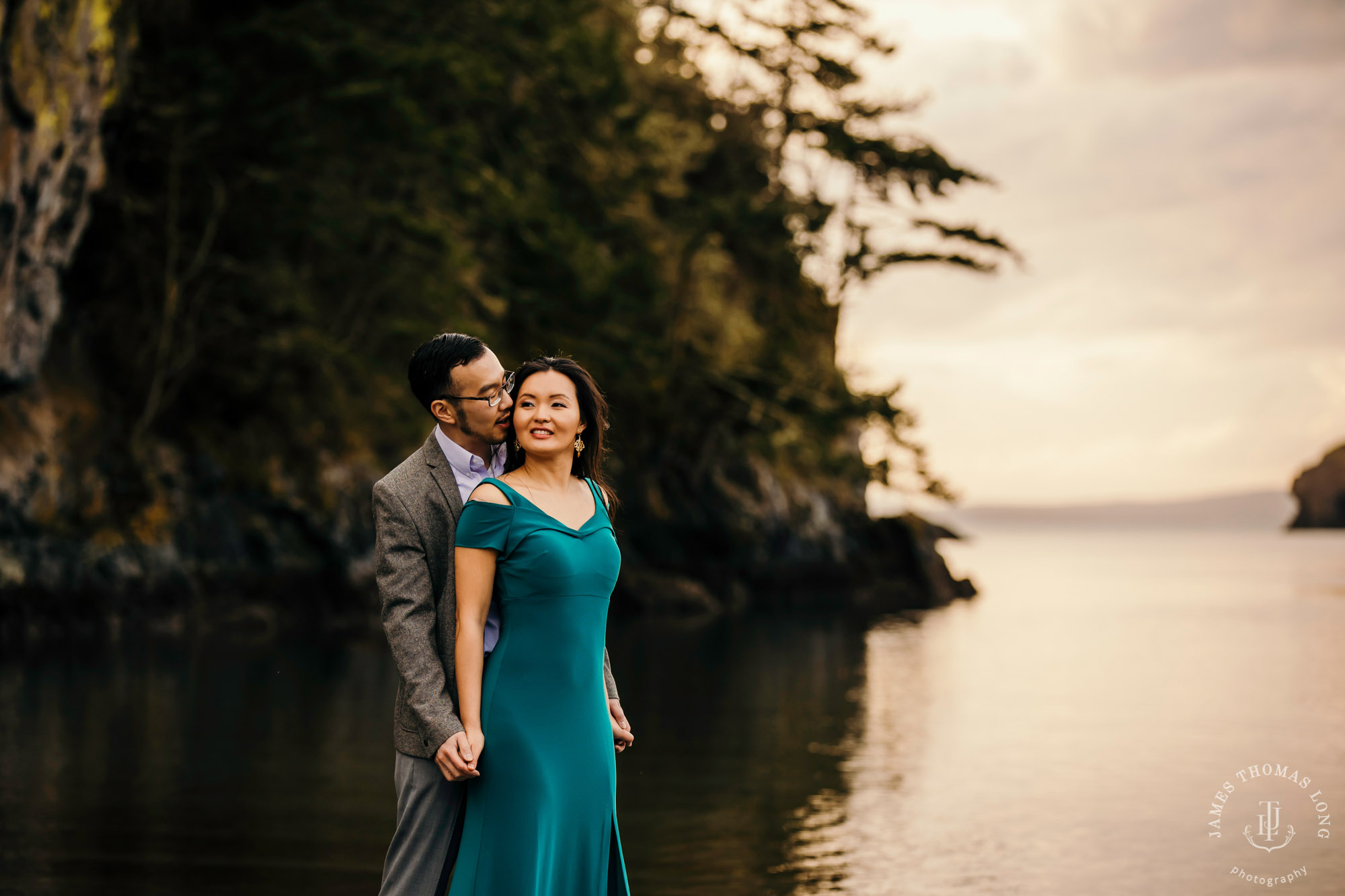 Adventure engagement session in the Puget Sound by Seattle wedding photographer James Thomas Long Photography