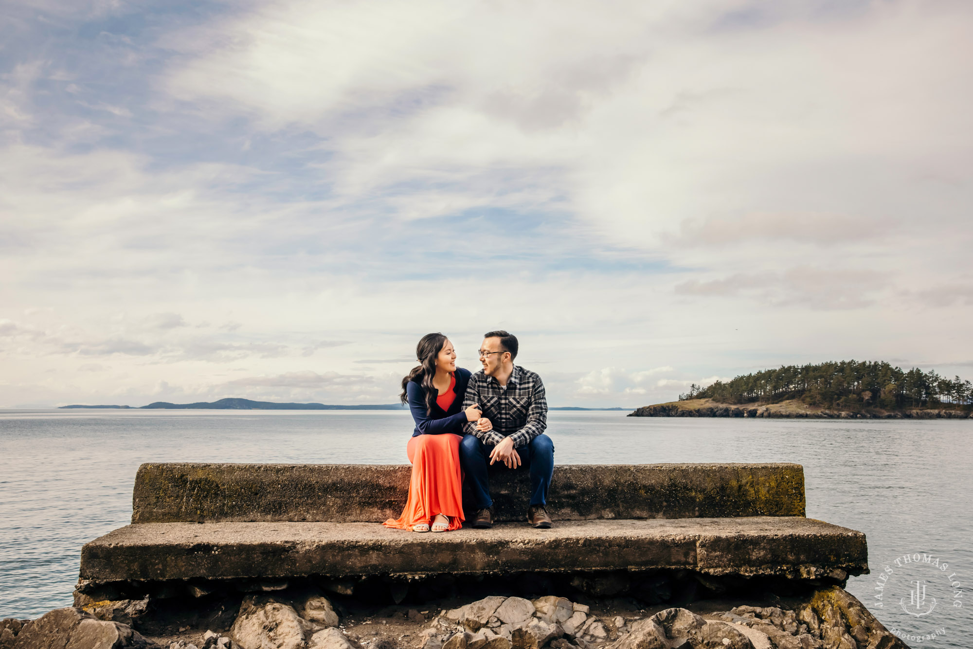 Adventure engagement session in the Puget Sound by Seattle wedding photographer James Thomas Long Photography