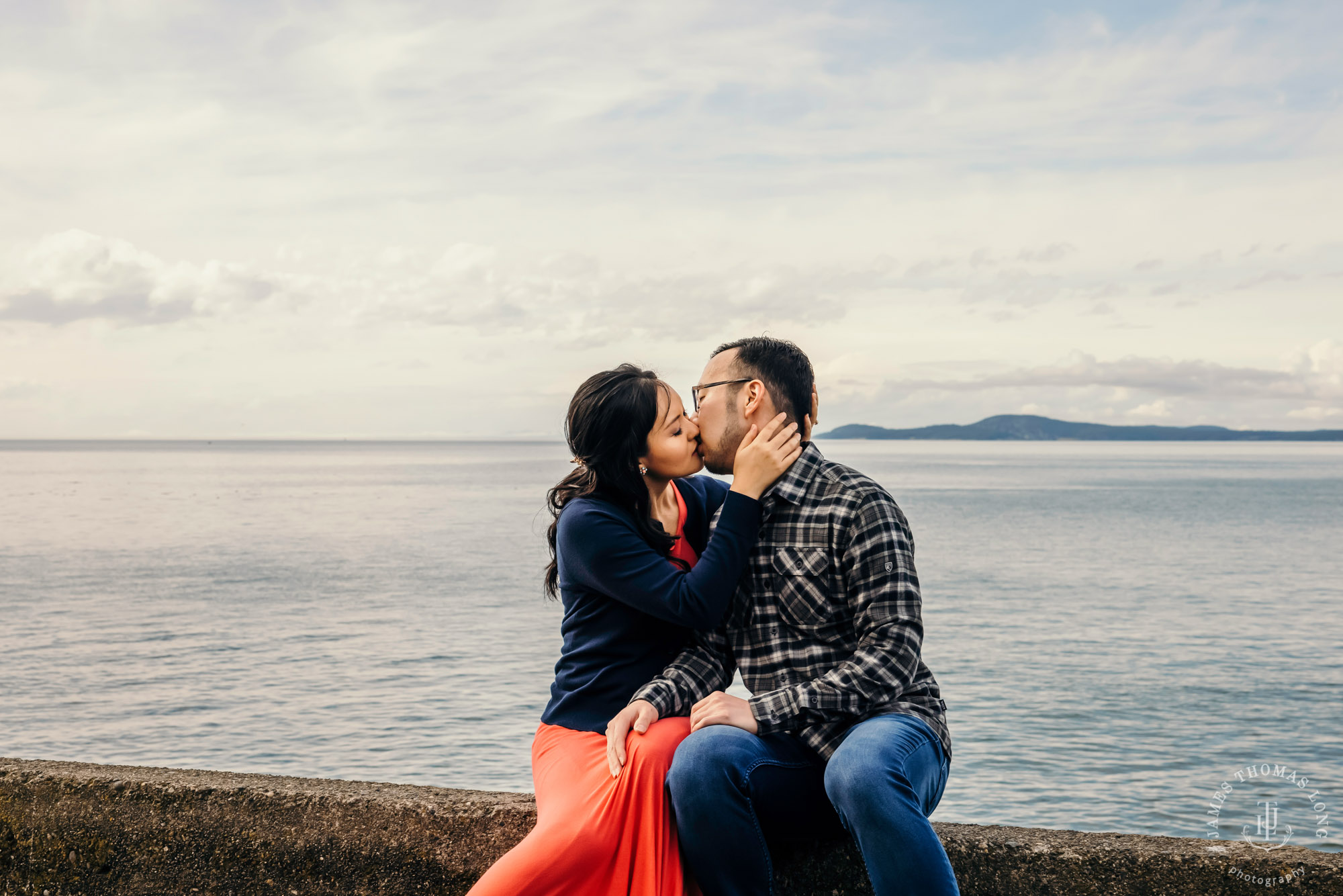 Adventure engagement session in the Puget Sound by Seattle wedding photographer James Thomas Long Photography