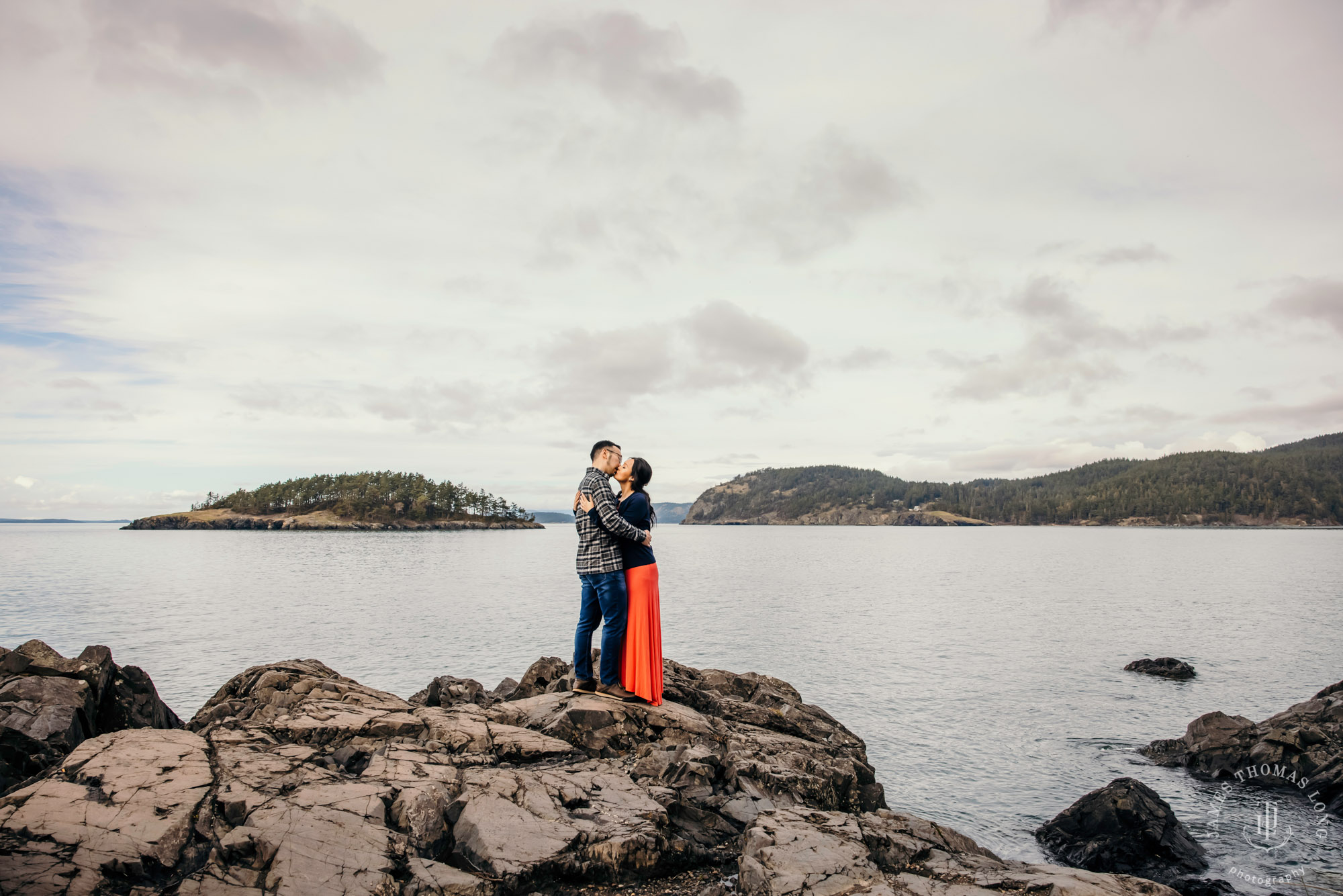 Adventure engagement session in the Puget Sound by Seattle wedding photographer James Thomas Long Photography