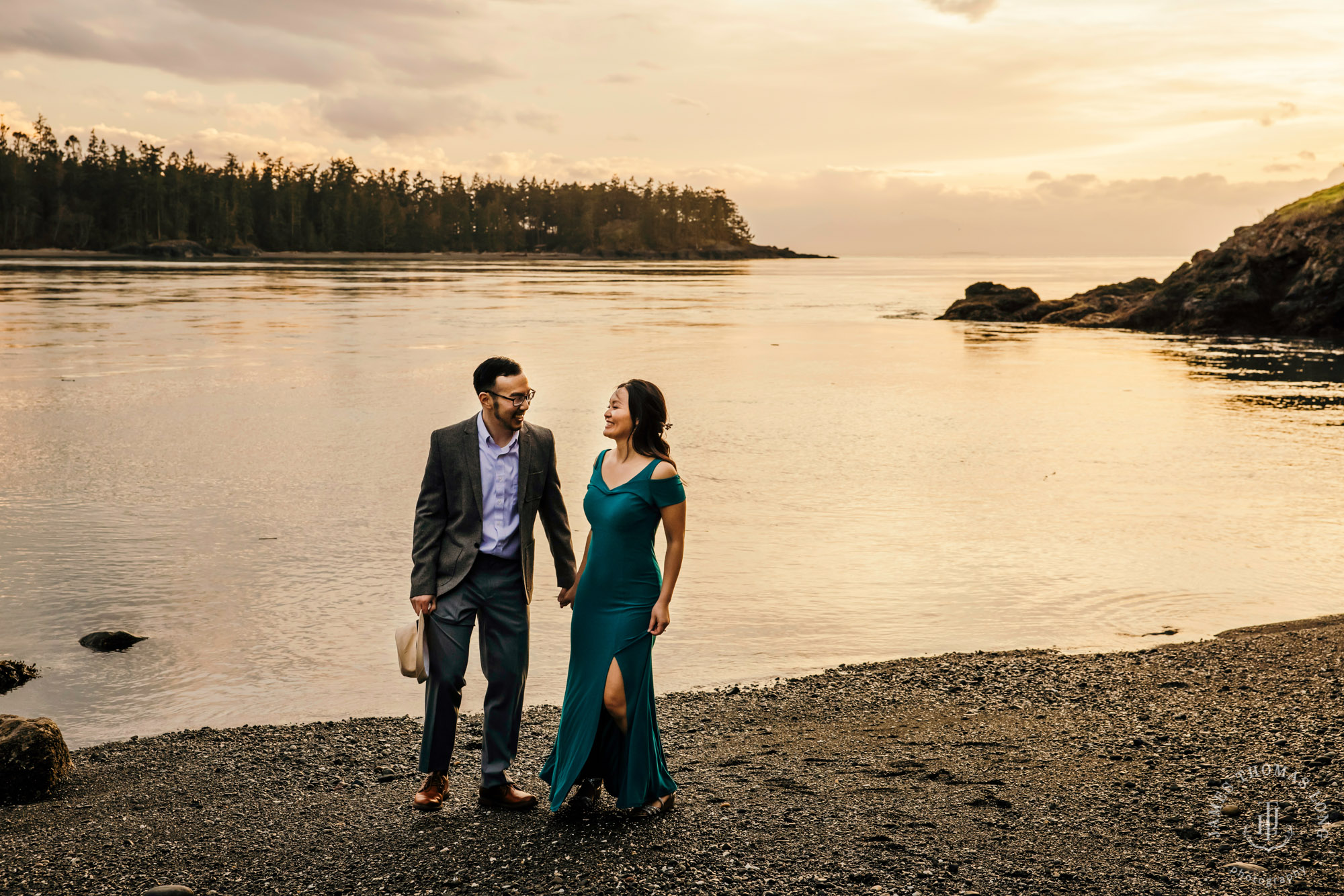 Adventure engagement session in the Puget Sound by Seattle wedding photographer James Thomas Long Photography