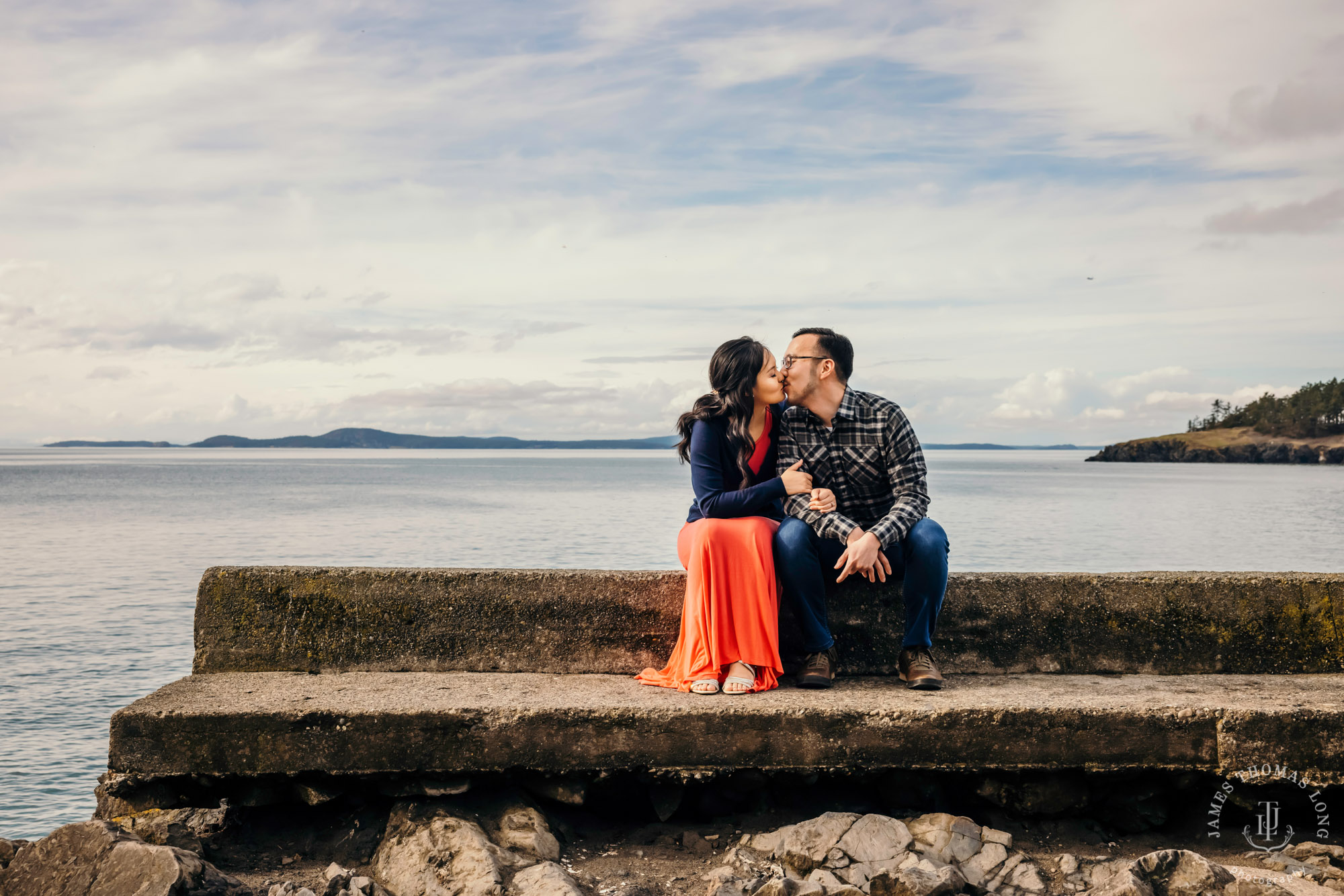 Adventure engagement session in the Puget Sound by Seattle wedding photographer James Thomas Long Photography