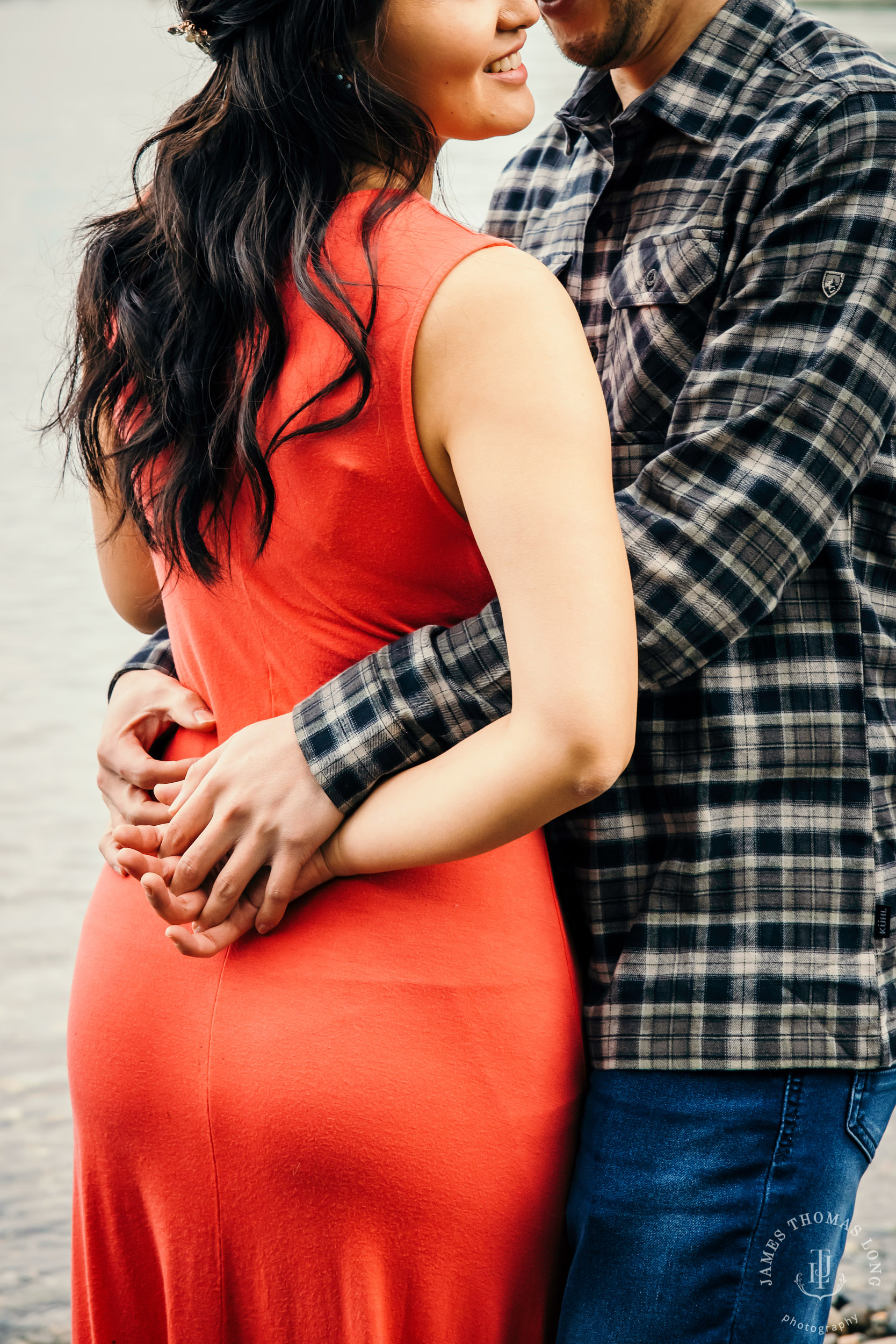 Adventure engagement session in the Puget Sound by Seattle wedding photographer James Thomas Long Photography