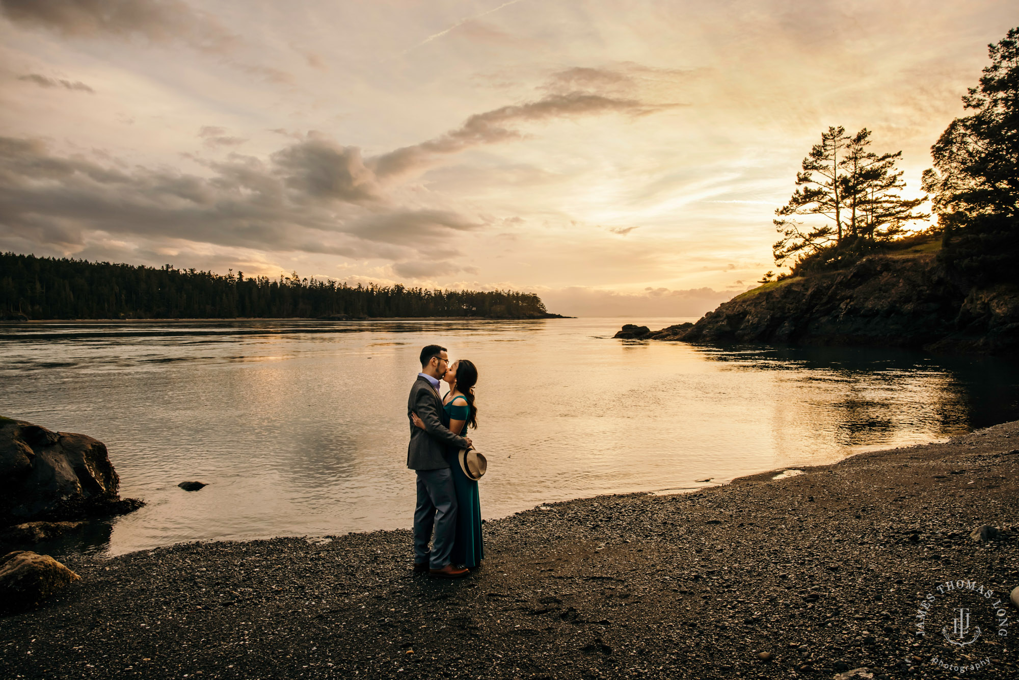 Adventure engagement session in the Puget Sound by Seattle wedding photographer James Thomas Long Photography