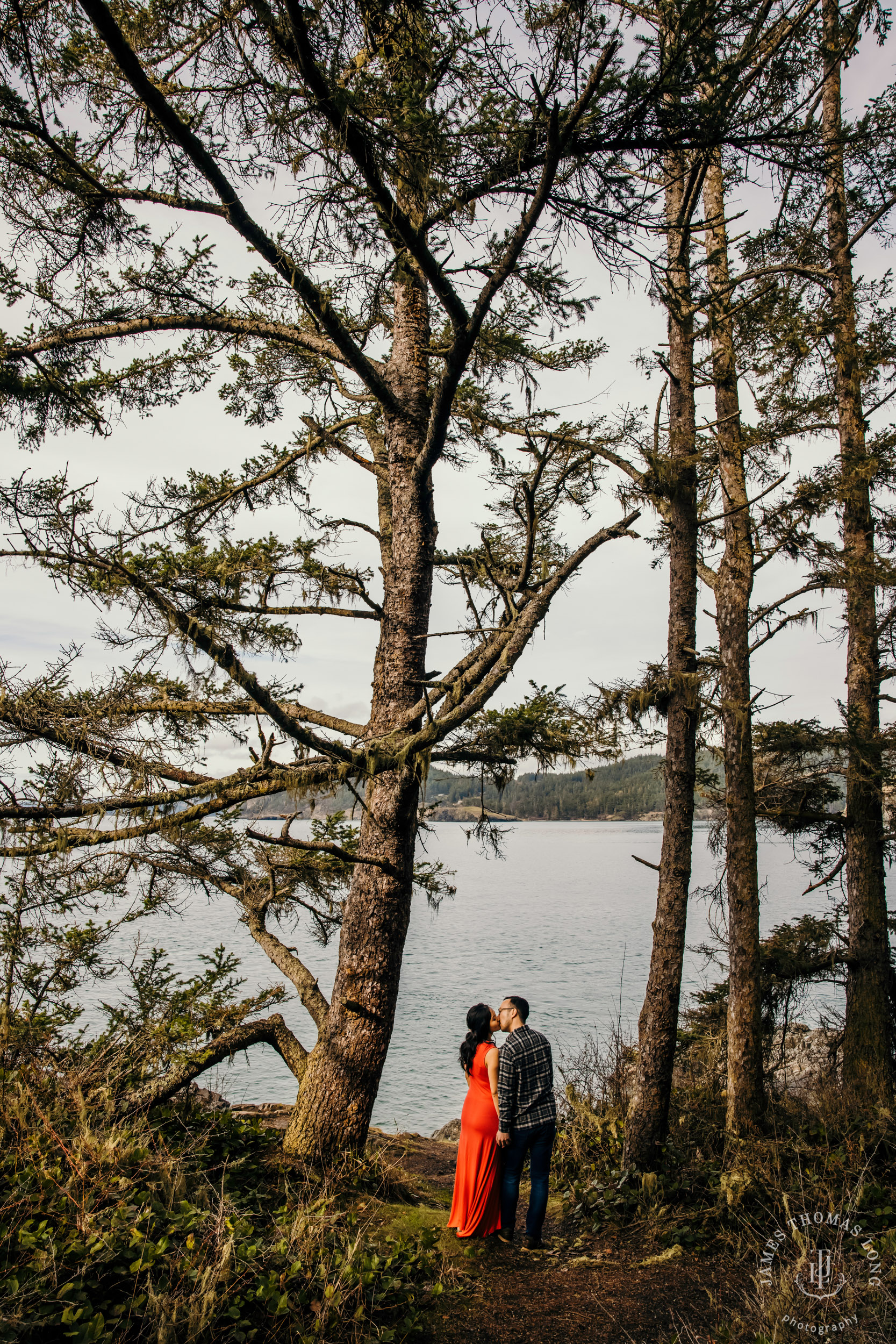 Adventure engagement session in the Puget Sound by Seattle wedding photographer James Thomas Long Photography