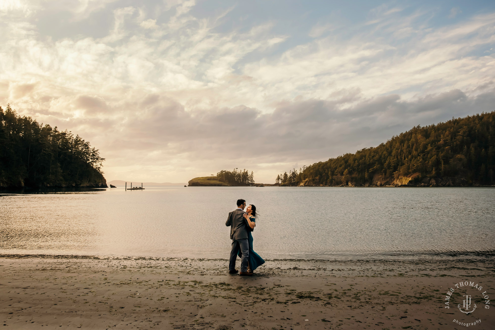 Adventure engagement session in the Puget Sound by Seattle wedding photographer James Thomas Long Photography