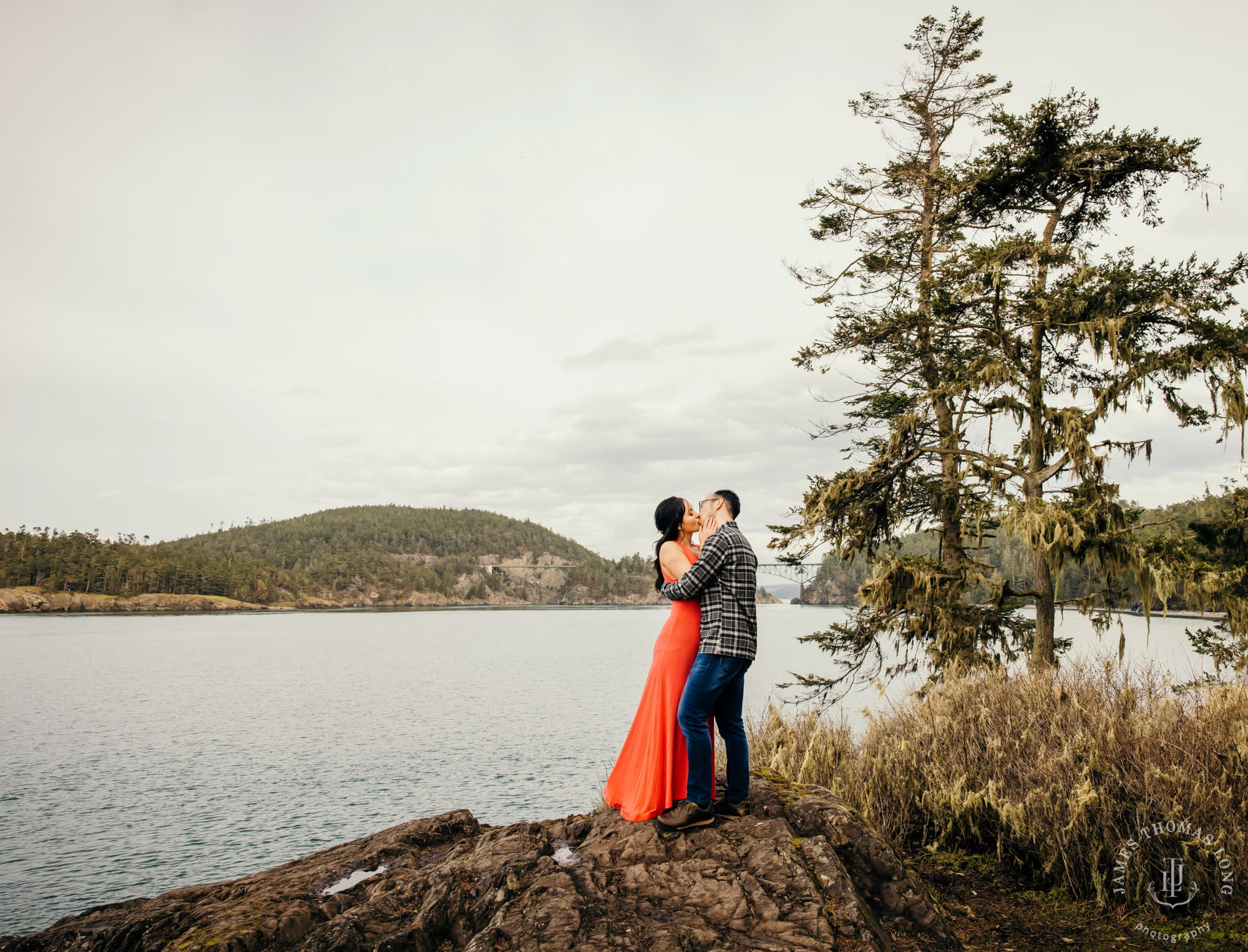 Adventure engagement session in the Puget Sound by Seattle wedding photographer James Thomas Long Photography