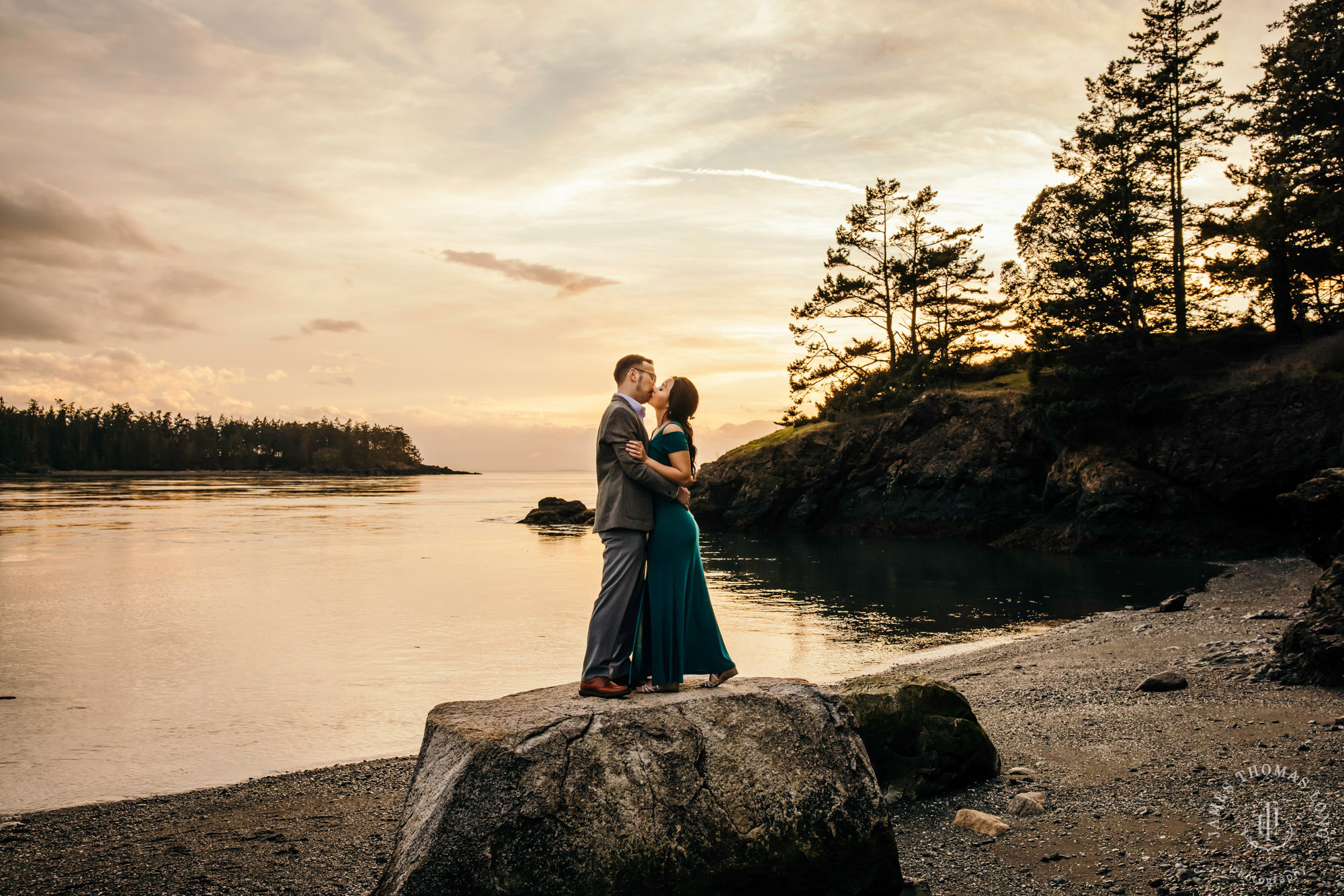 Adventure engagement session in the Puget Sound by Seattle wedding photographer James Thomas Long Photography