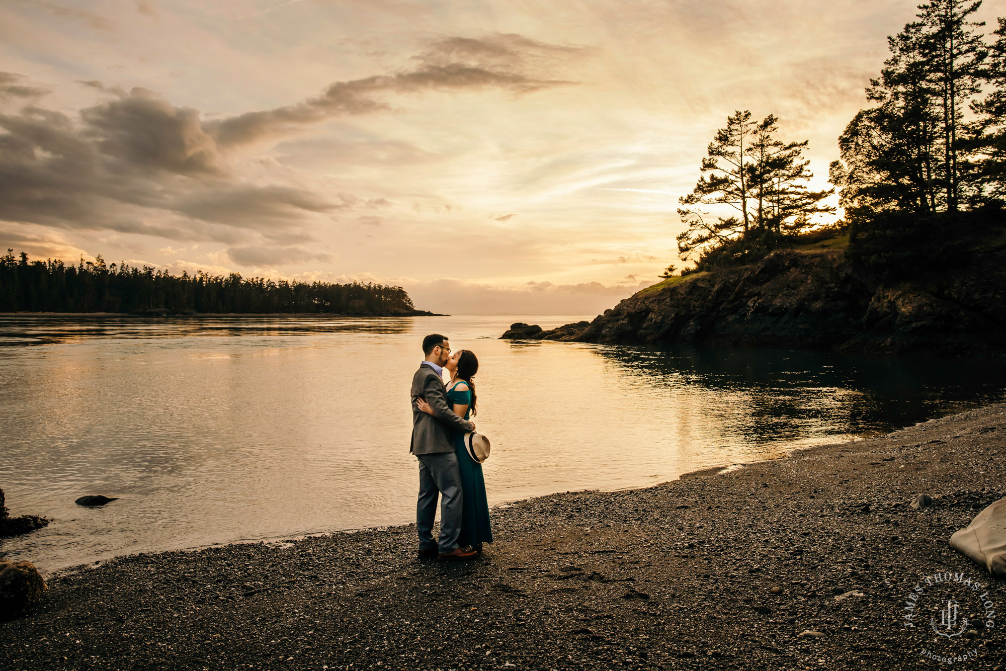 Adventure engagement session in the Puget Sound by Seattle wedding photographer James Thomas Long Photography