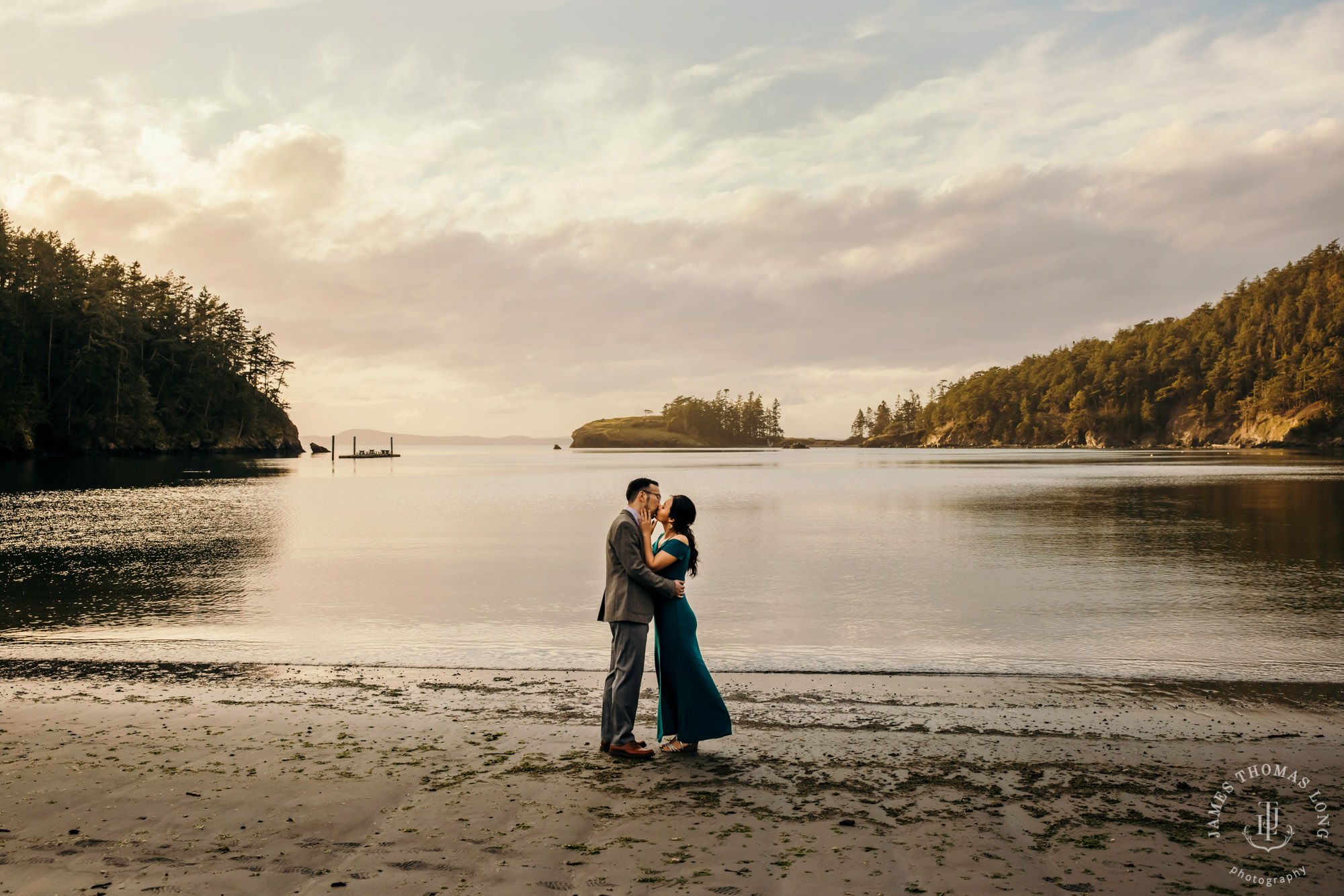 Adventure engagement session in the Puget Sound by Seattle wedding photographer James Thomas Long Photography