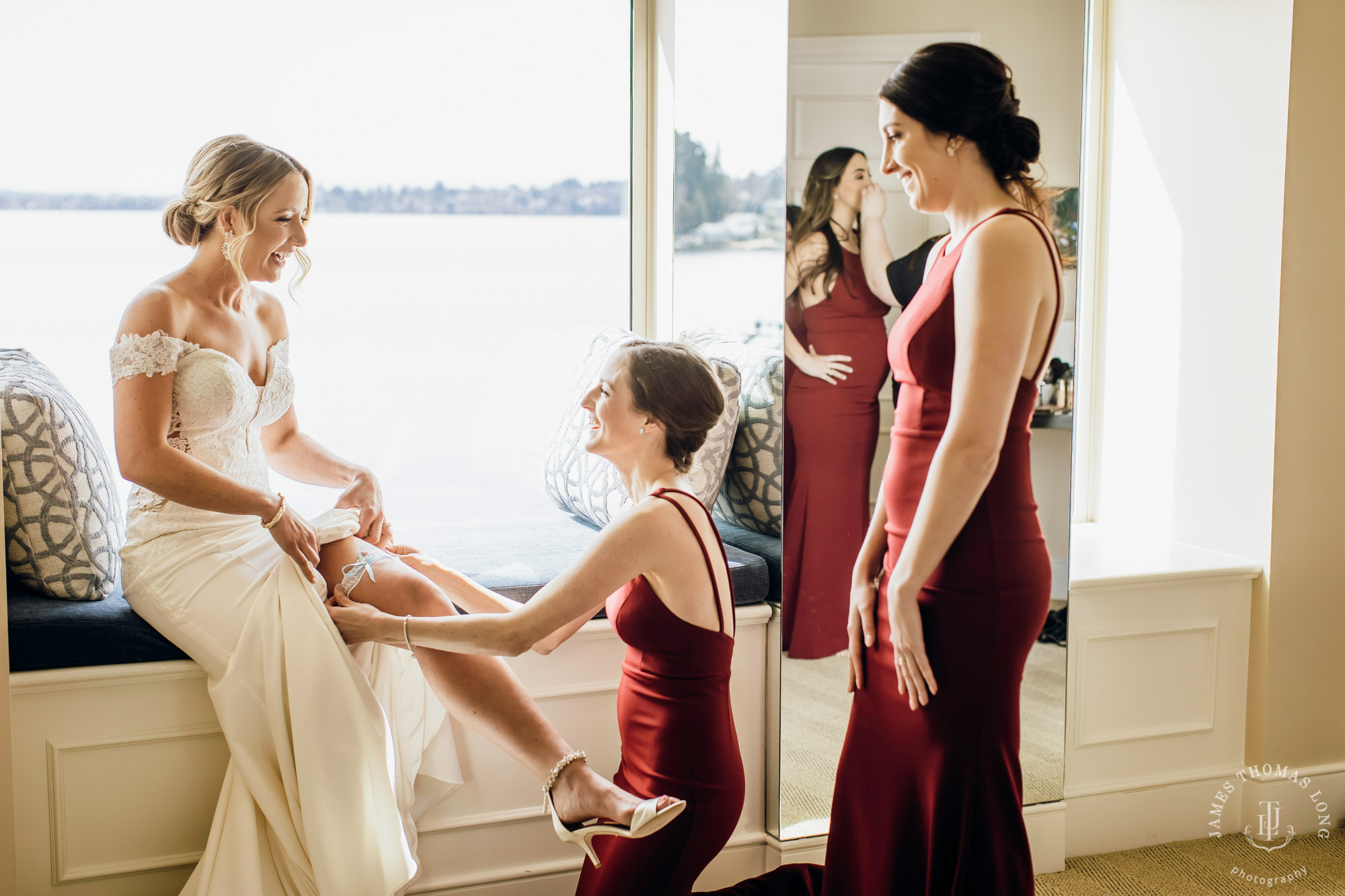 Woodmark Hotel Kirkland wedding by Seattle wedding photographer James Thomas Long Photography