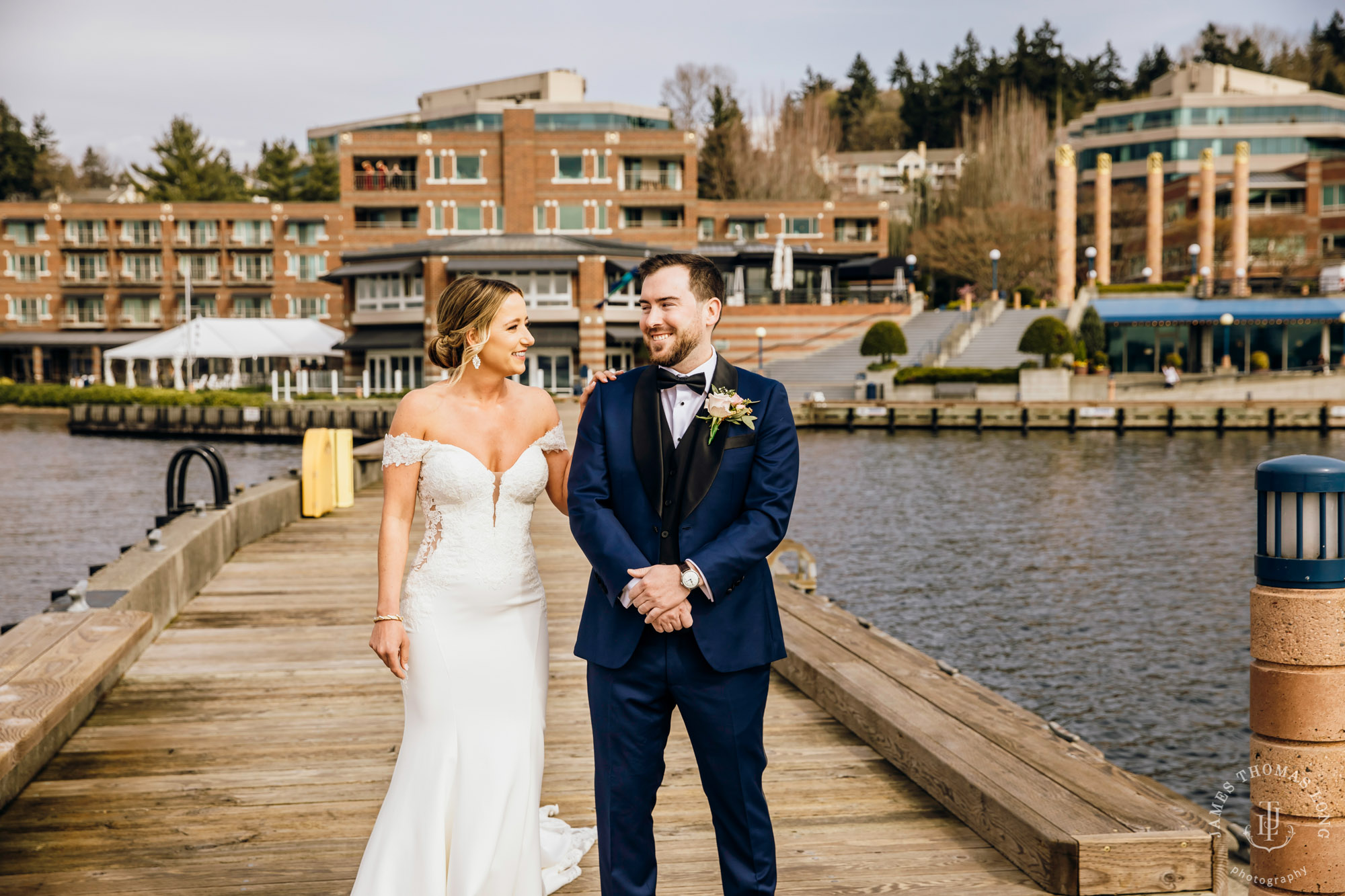 Woodmark Hotel Kirkland wedding by Seattle wedding photographer James Thomas Long Photography