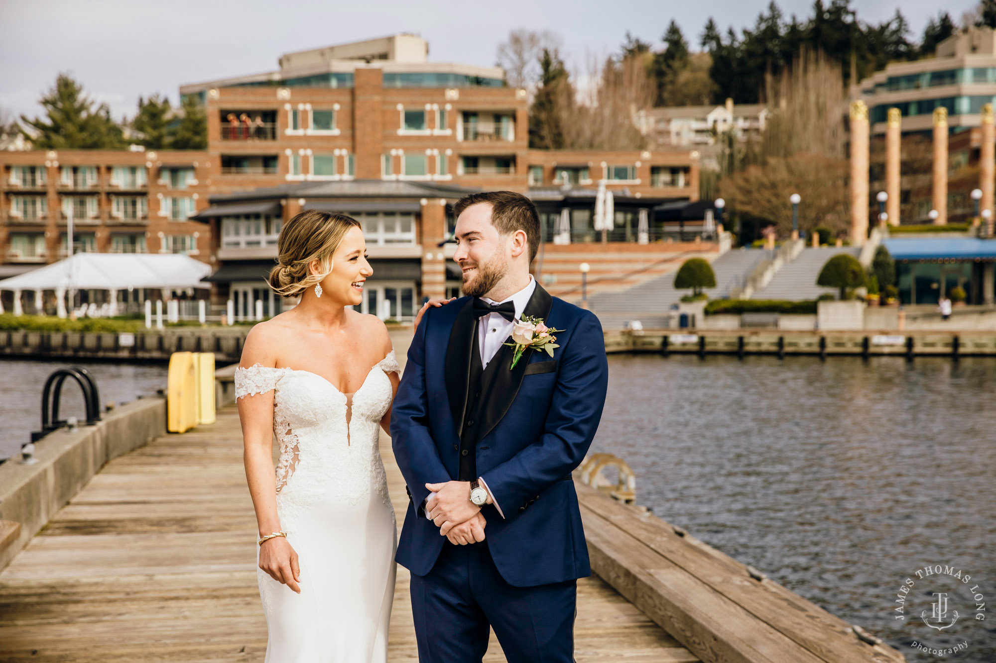 Woodmark Hotel Kirkland wedding by Seattle wedding photographer James Thomas Long Photography