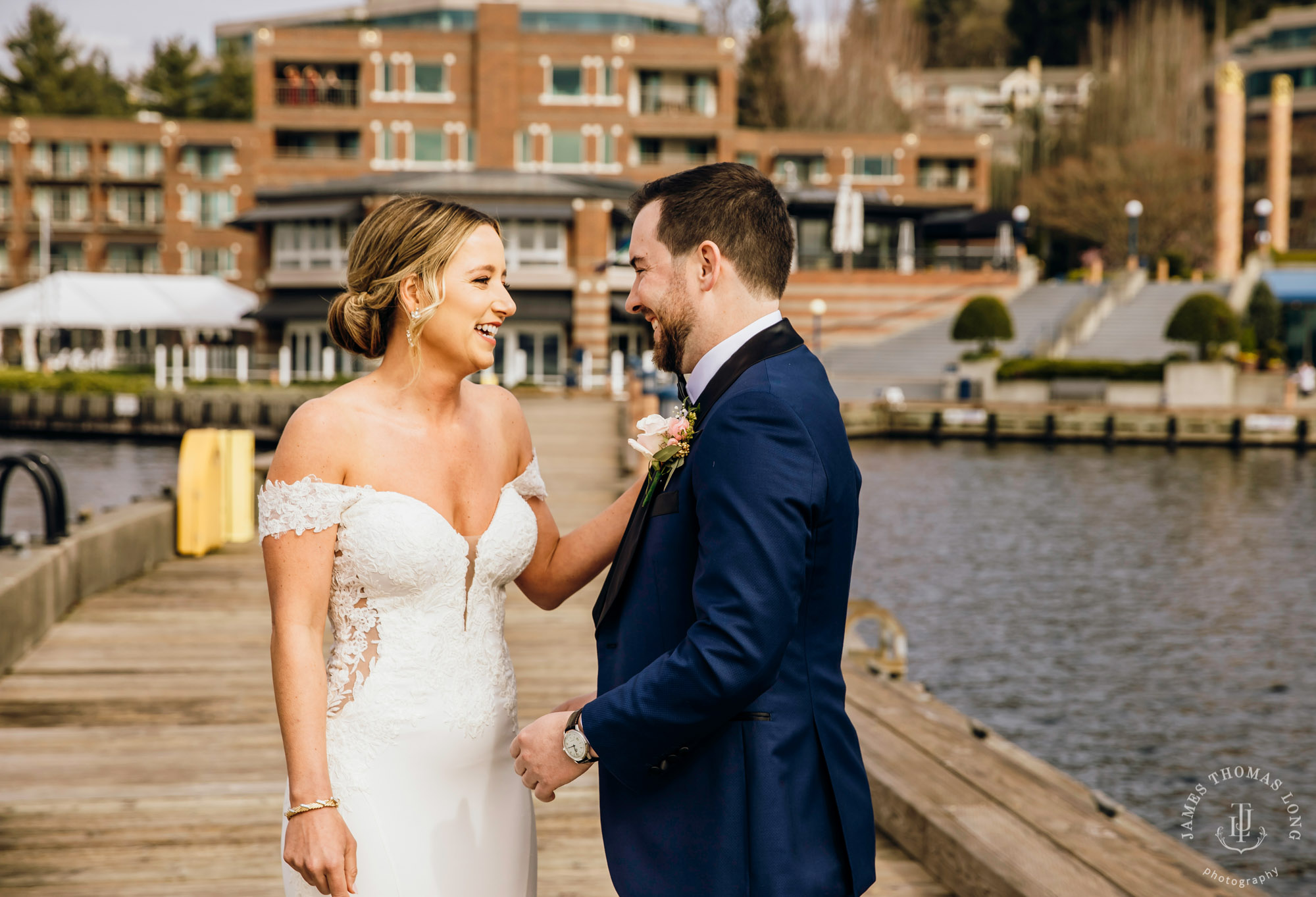 Woodmark Hotel Kirkland wedding by Seattle wedding photographer James Thomas Long Photography