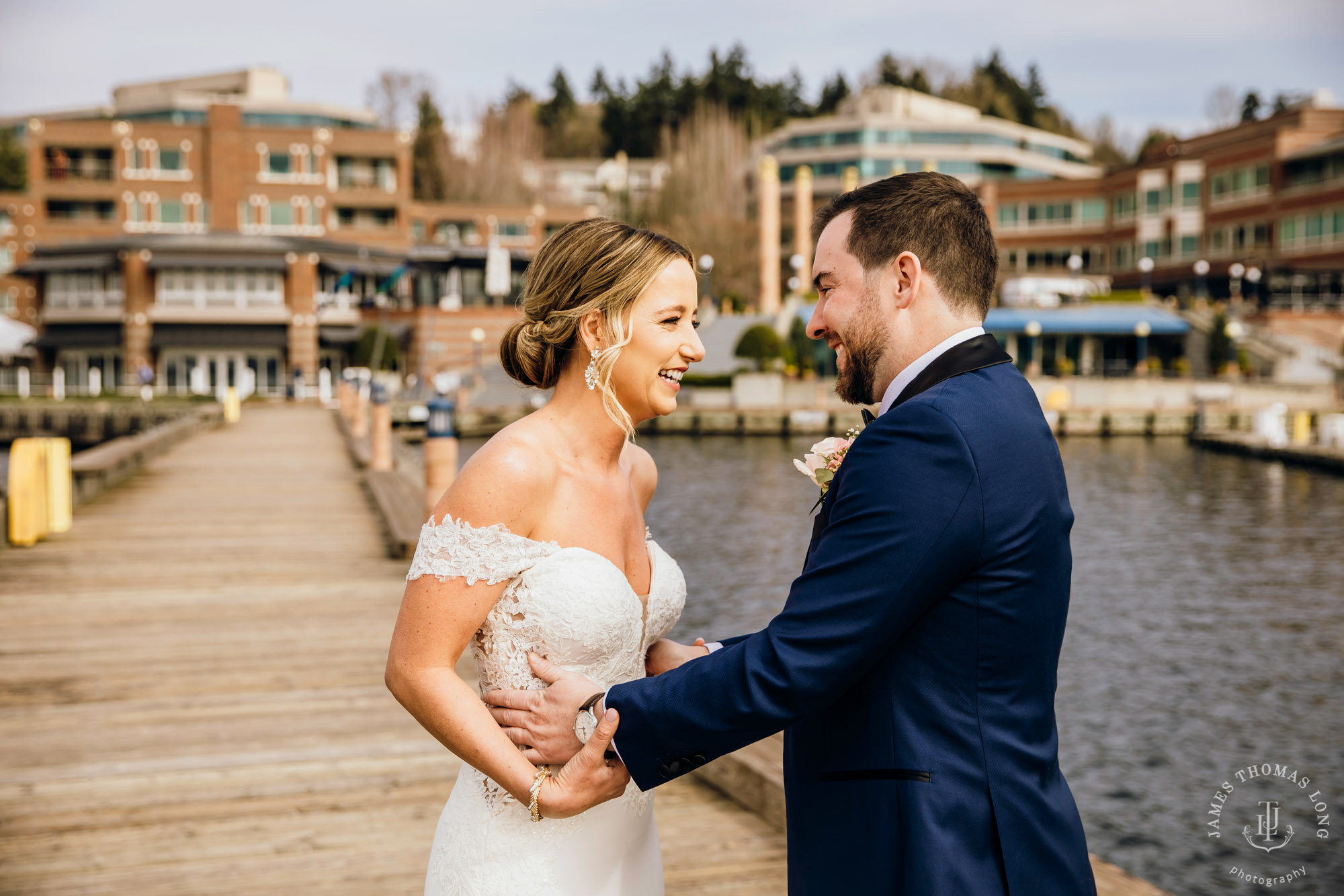 Woodmark Hotel Kirkland wedding by Seattle wedding photographer James Thomas Long Photography