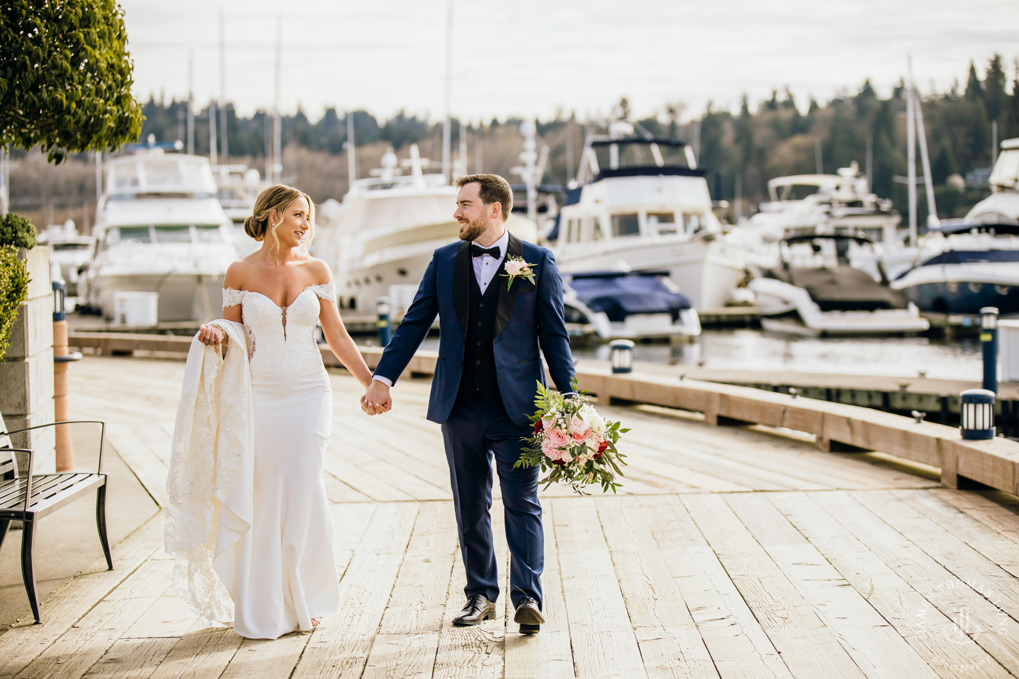 Woodmark Hotel Kirkland wedding by Seattle wedding photographer James Thomas Long Photography