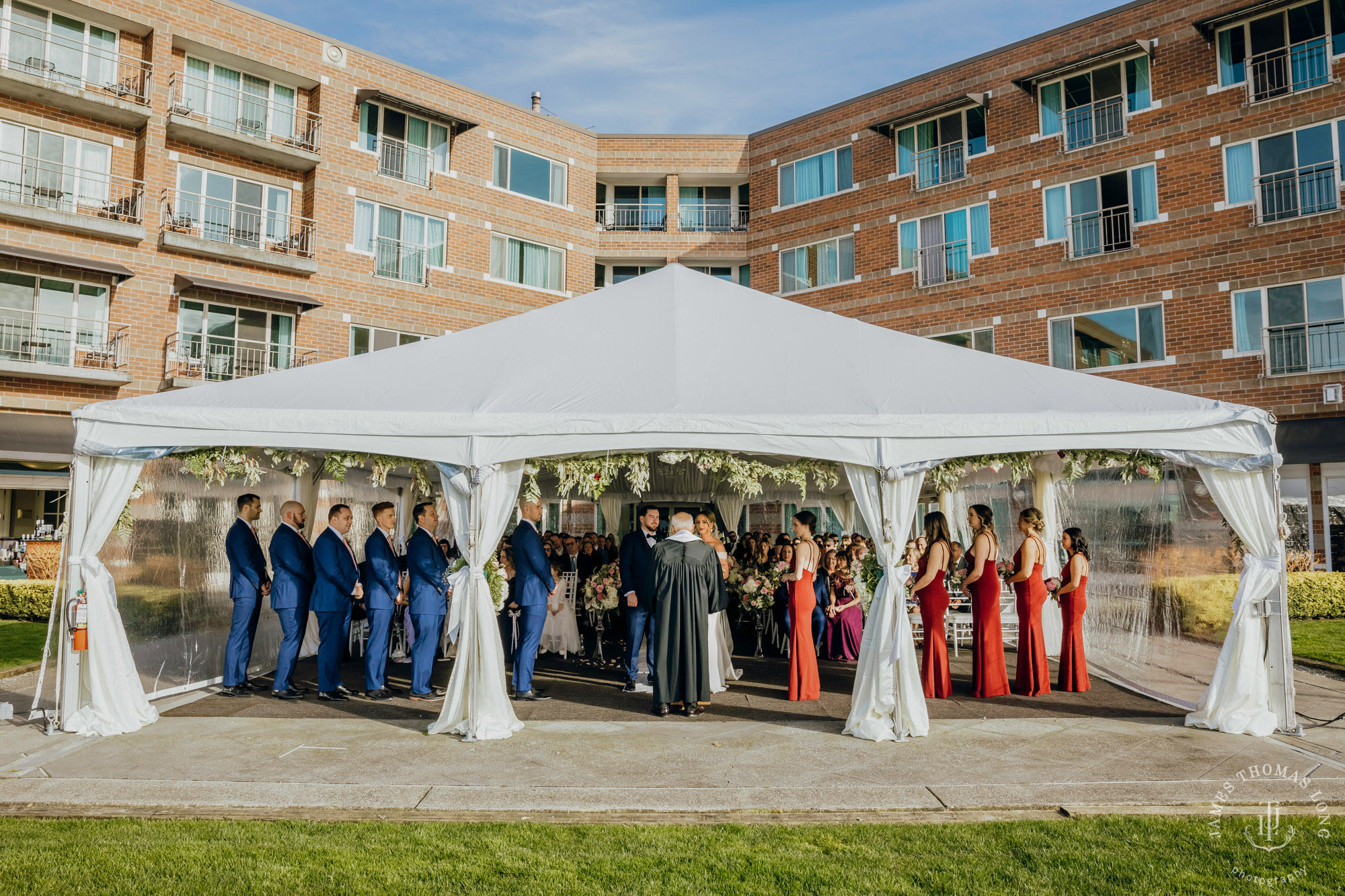 Woodmark Hotel Kirkland wedding by Seattle wedding photographer James Thomas Long Photography