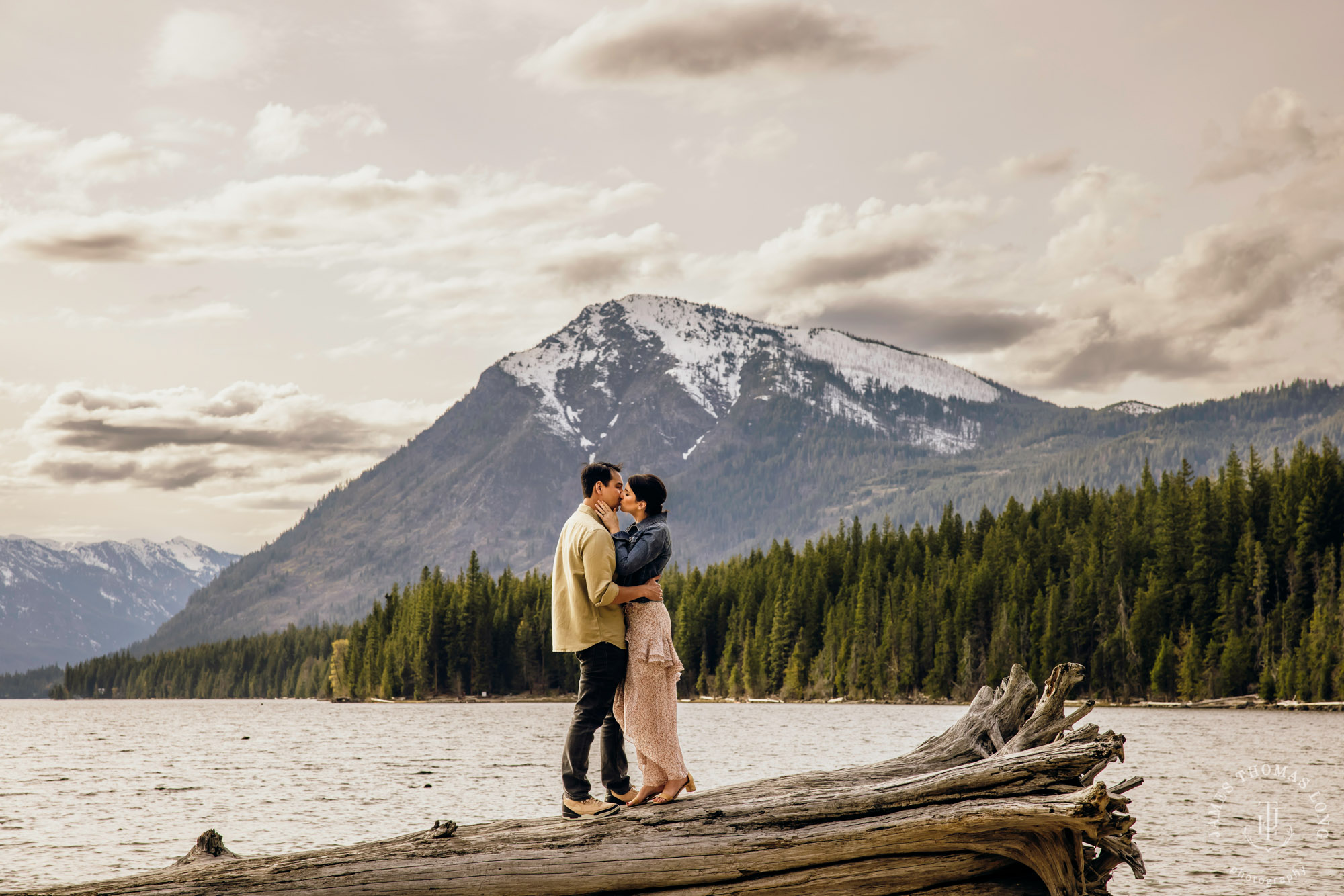 Seattle Cascade Mountain adventure engagement session by Seattle adventure elopement photographer James Thomas Long Photography