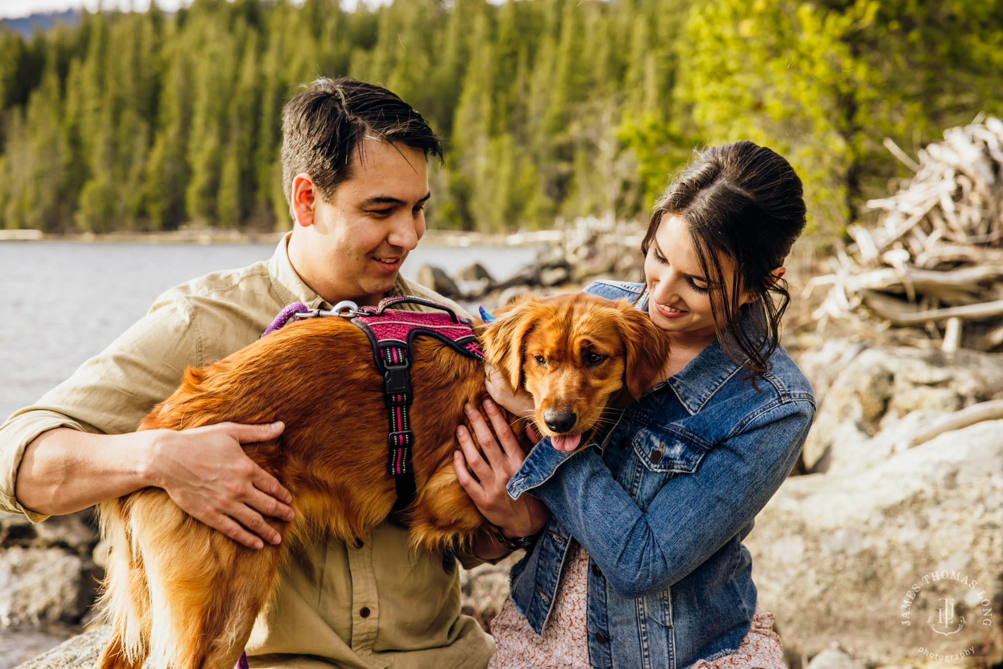 Seattle Cascade Mountain adventure engagement session by Seattle adventure elopement photographer James Thomas Long Photography