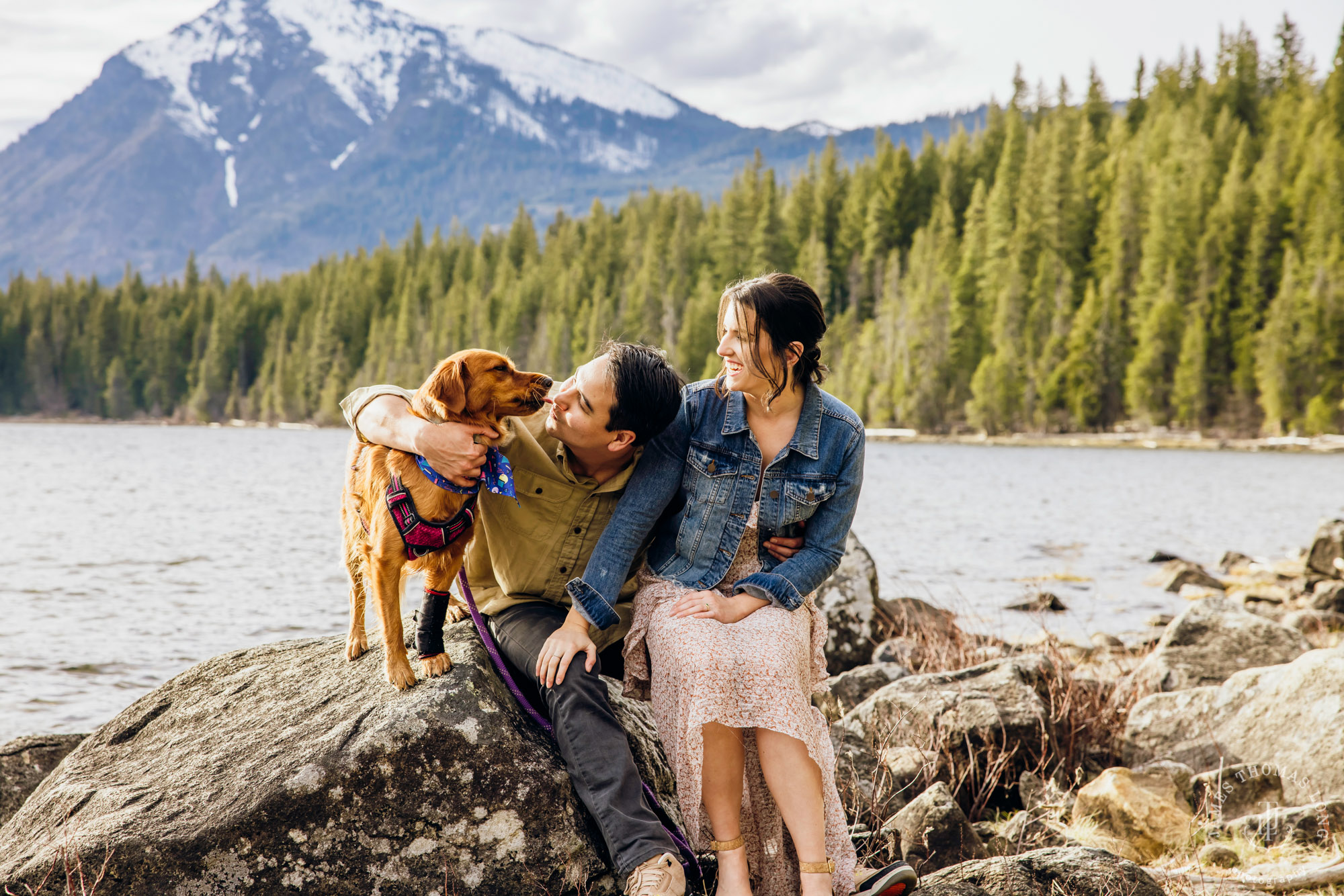 Seattle Cascade Mountain adventure engagement session by Seattle adventure elopement photographer James Thomas Long Photography