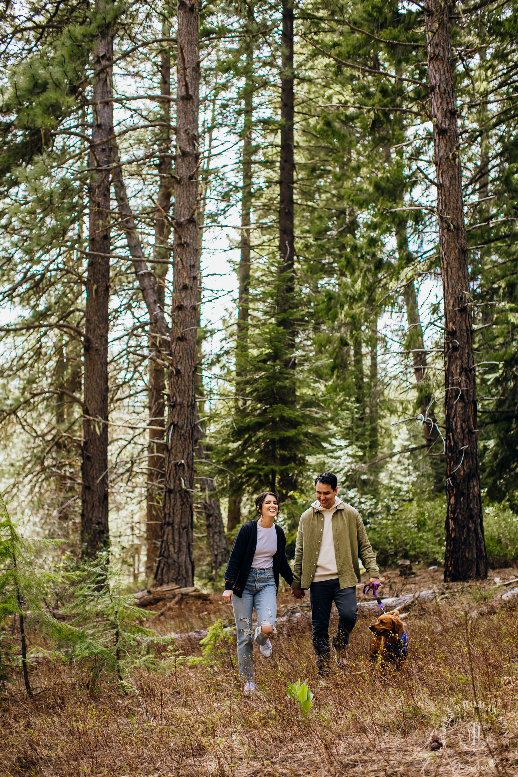 Seattle Cascade Mountain adventure engagement session by Seattle adventure elopement photographer James Thomas Long Photography